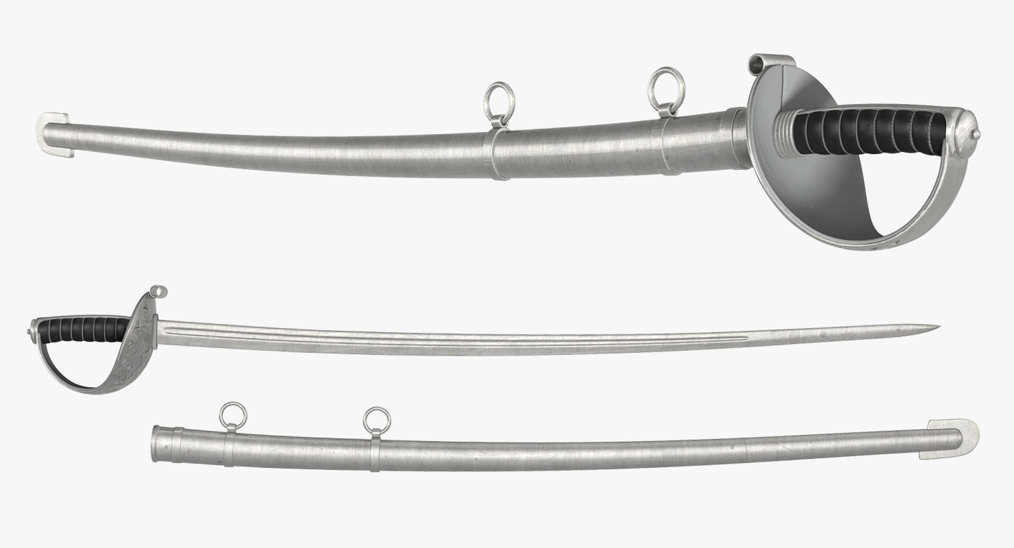 British Officers Sword 3D