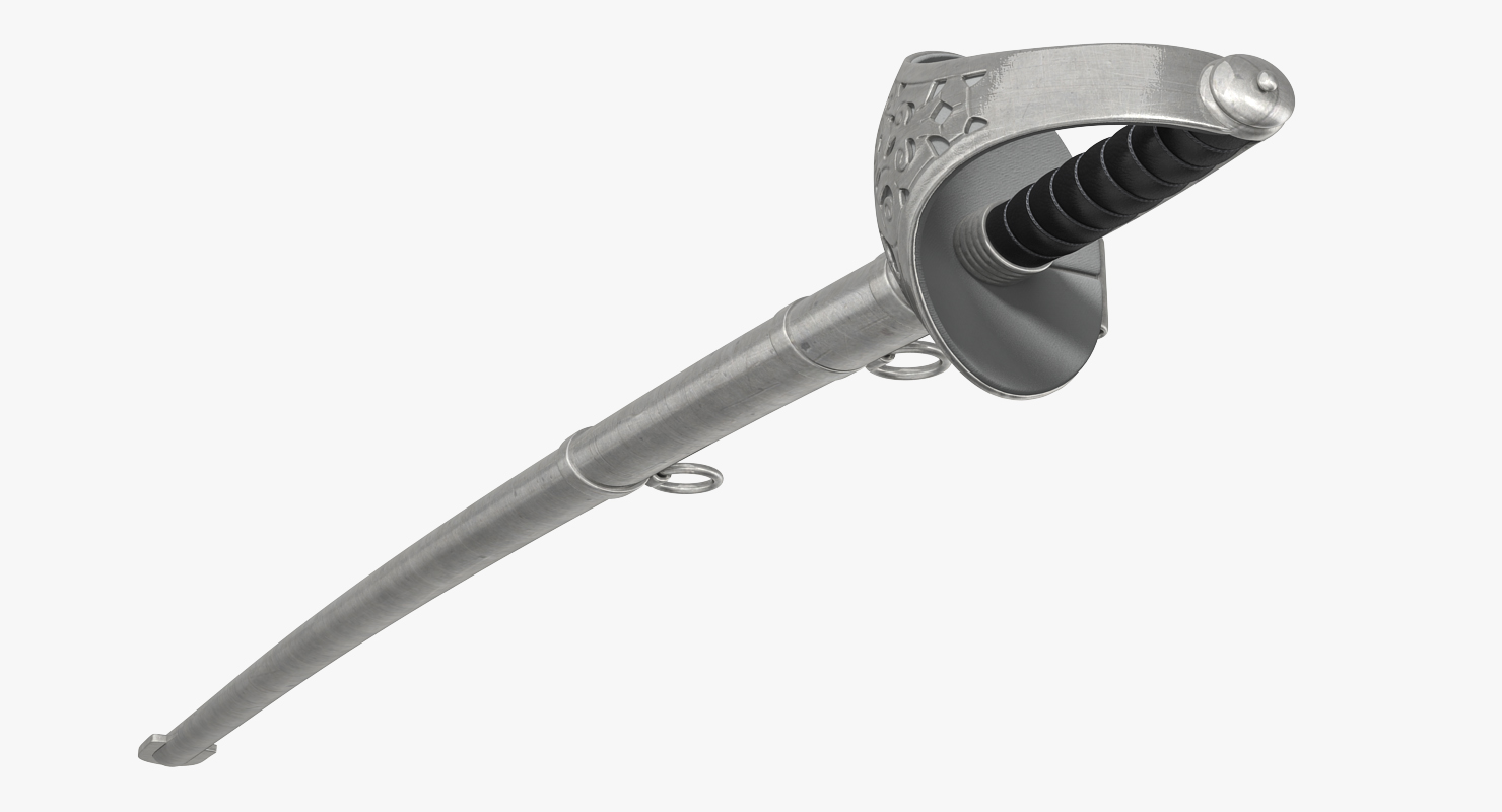 British Officers Sword 3D