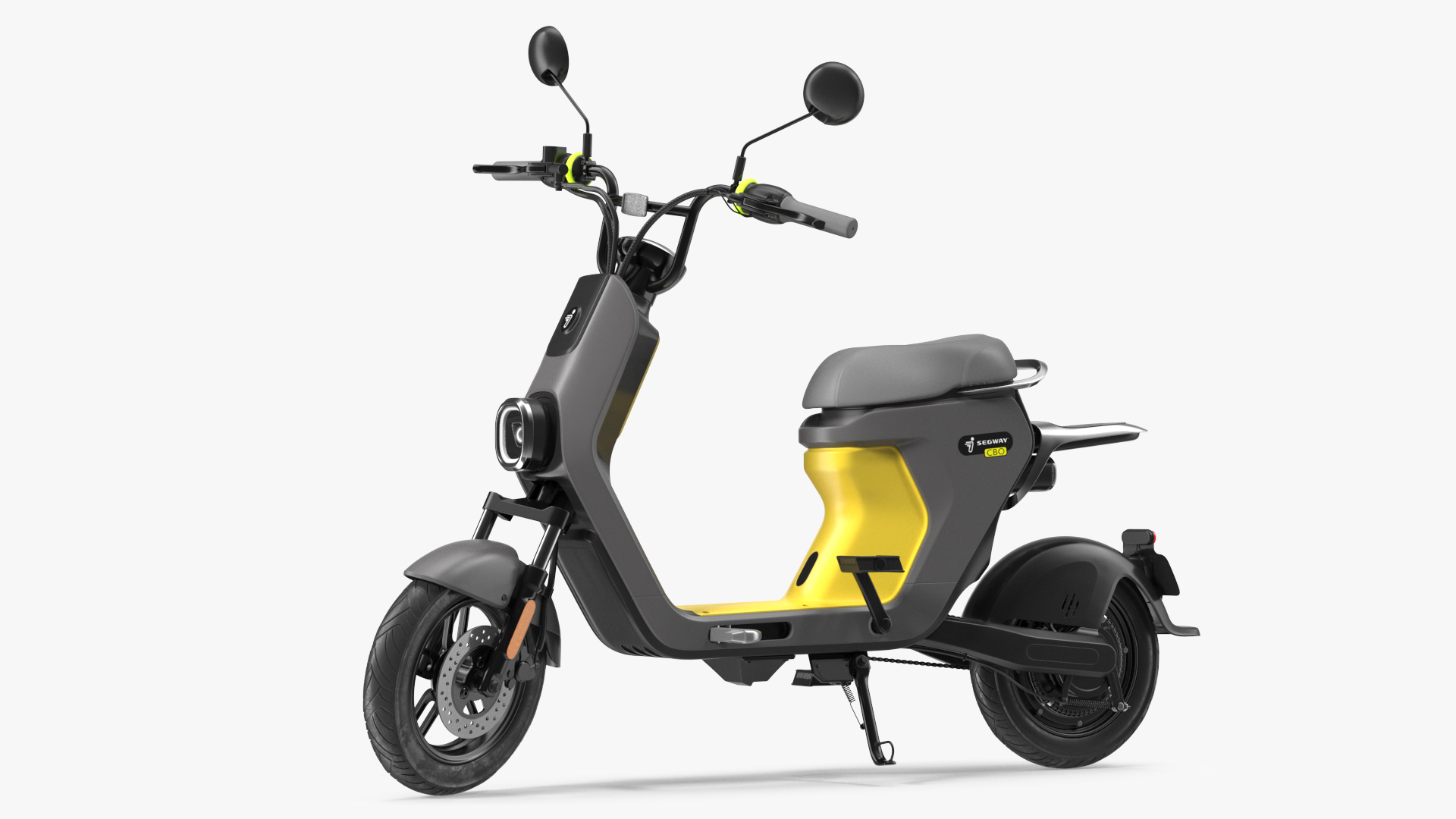 Segway eMoped C80 Grey Rigged 3D model