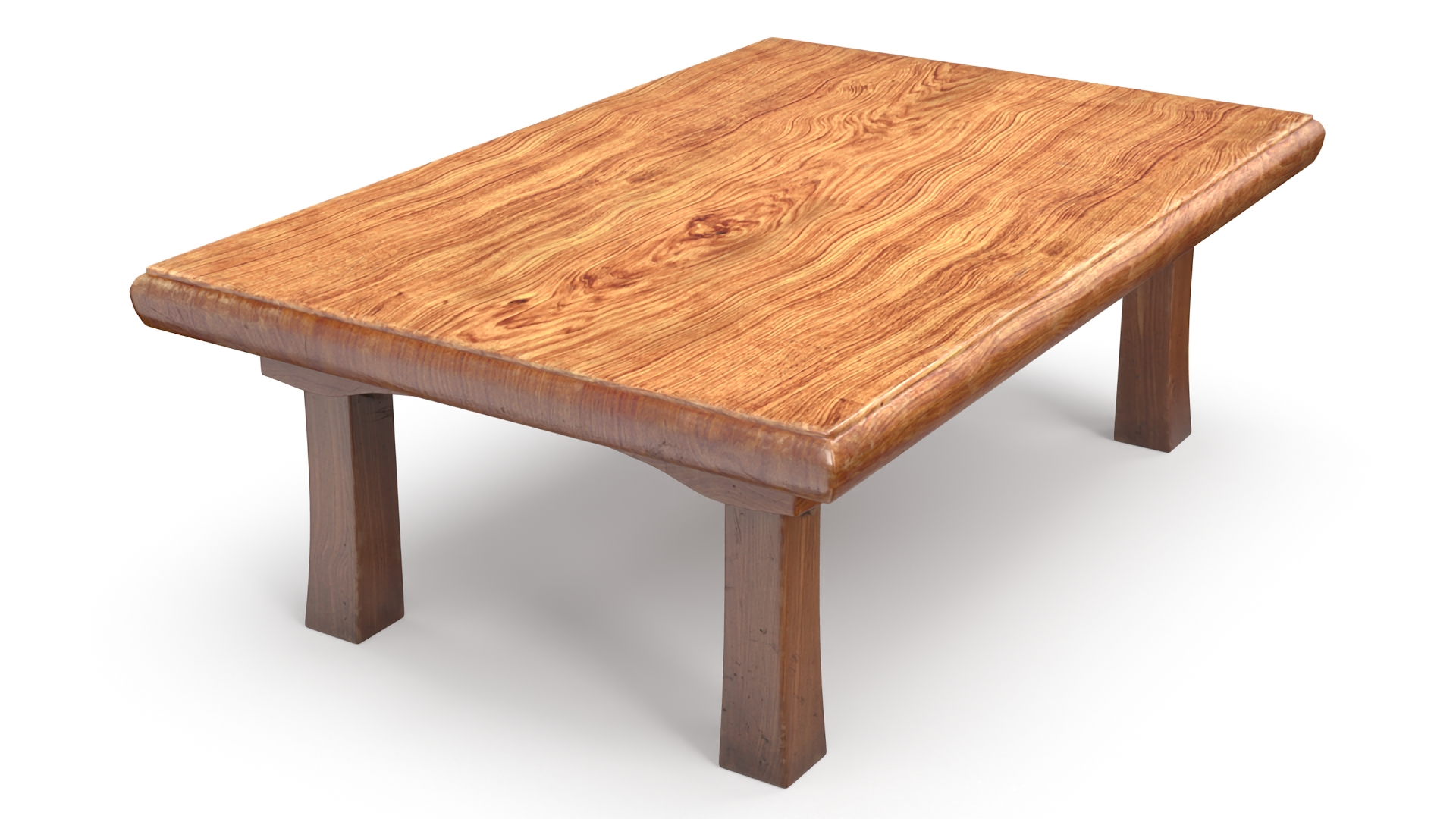 Low Tea Table Set 3D
