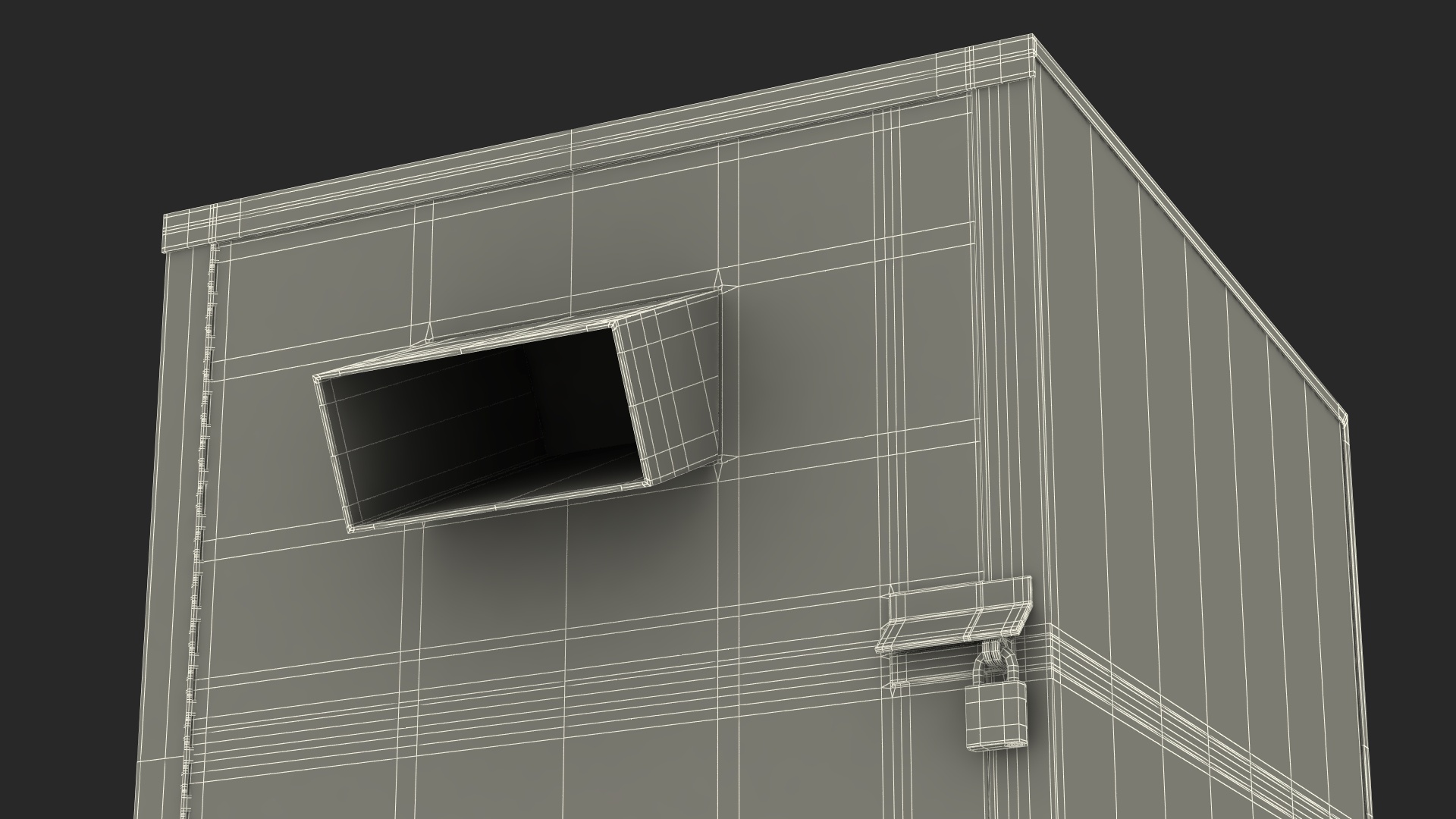 Library Book Return Box Metallic 3D
