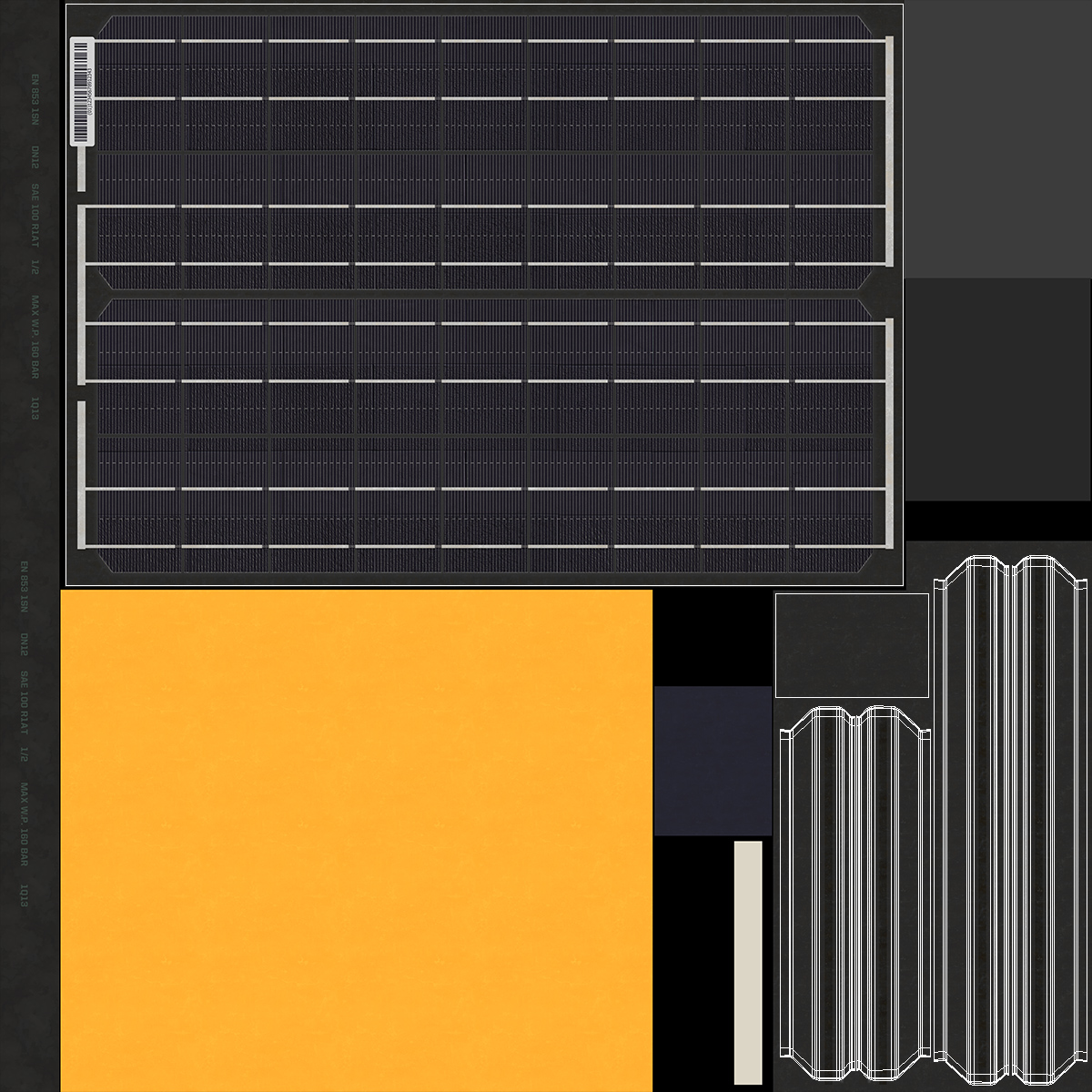 3D Solar Battery model