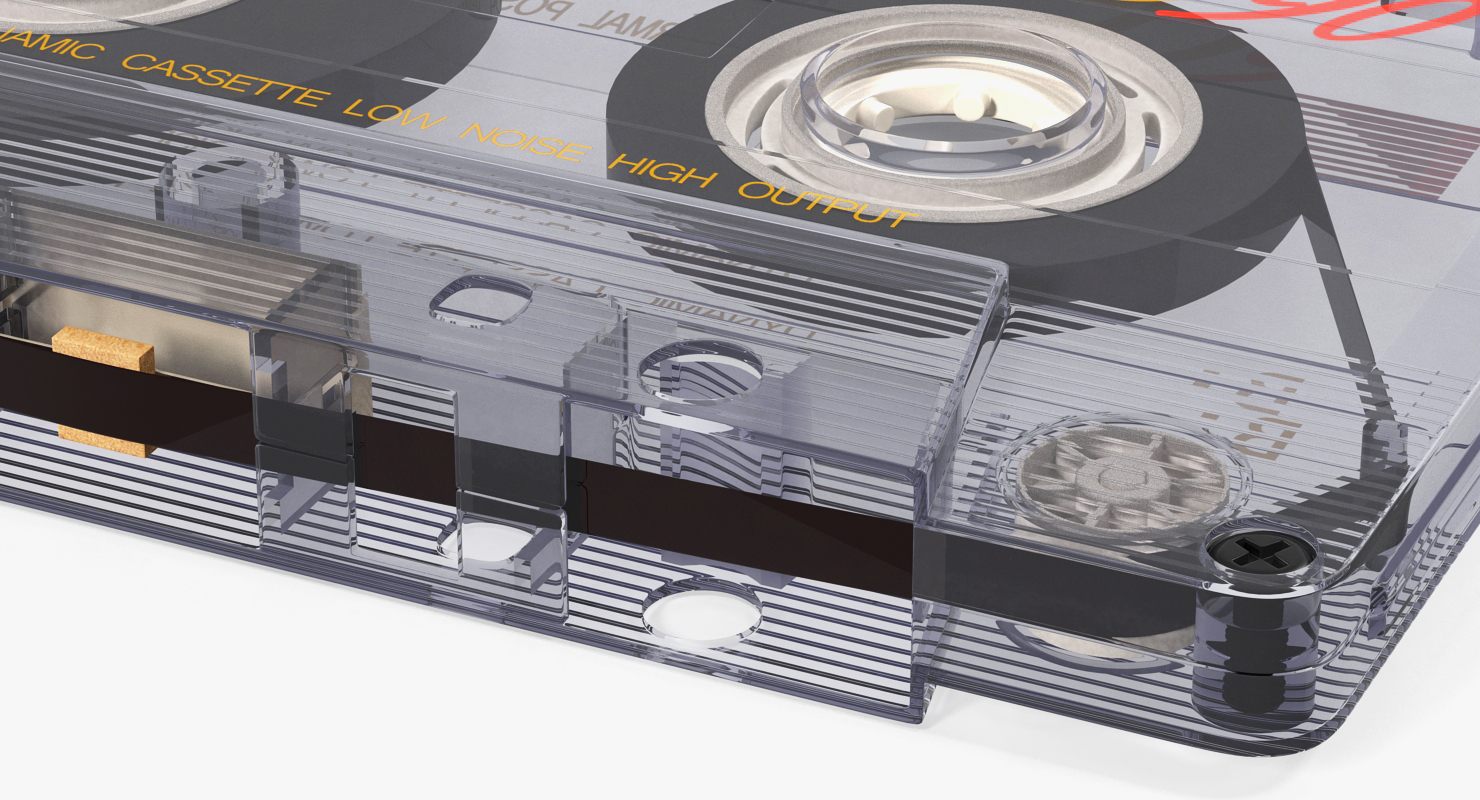 3D model Transparent Old Audio Cassette