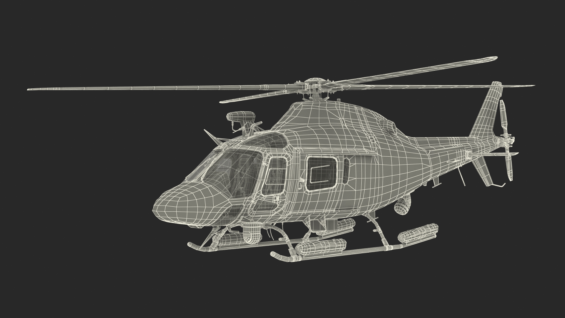 Police Helicopter AgustaWestland AW119 Koala 3D model