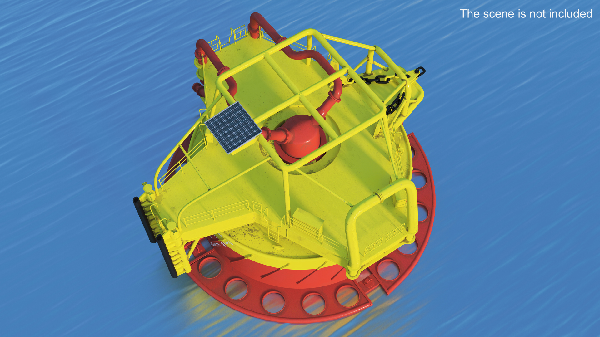 3D model Marine Steel Mooring Buoy
