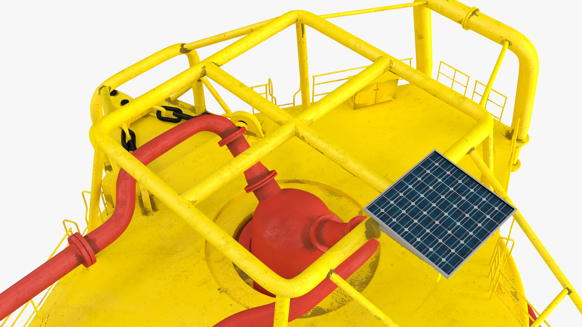3D model Marine Steel Mooring Buoy