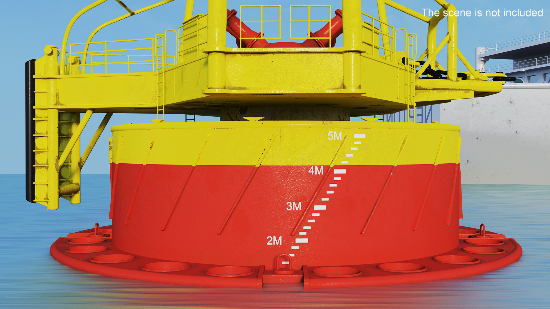 3D model Marine Steel Mooring Buoy