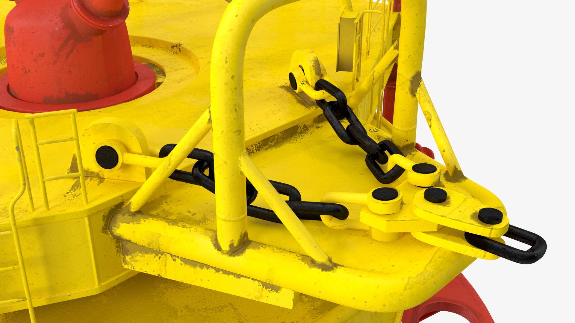 3D model Marine Steel Mooring Buoy