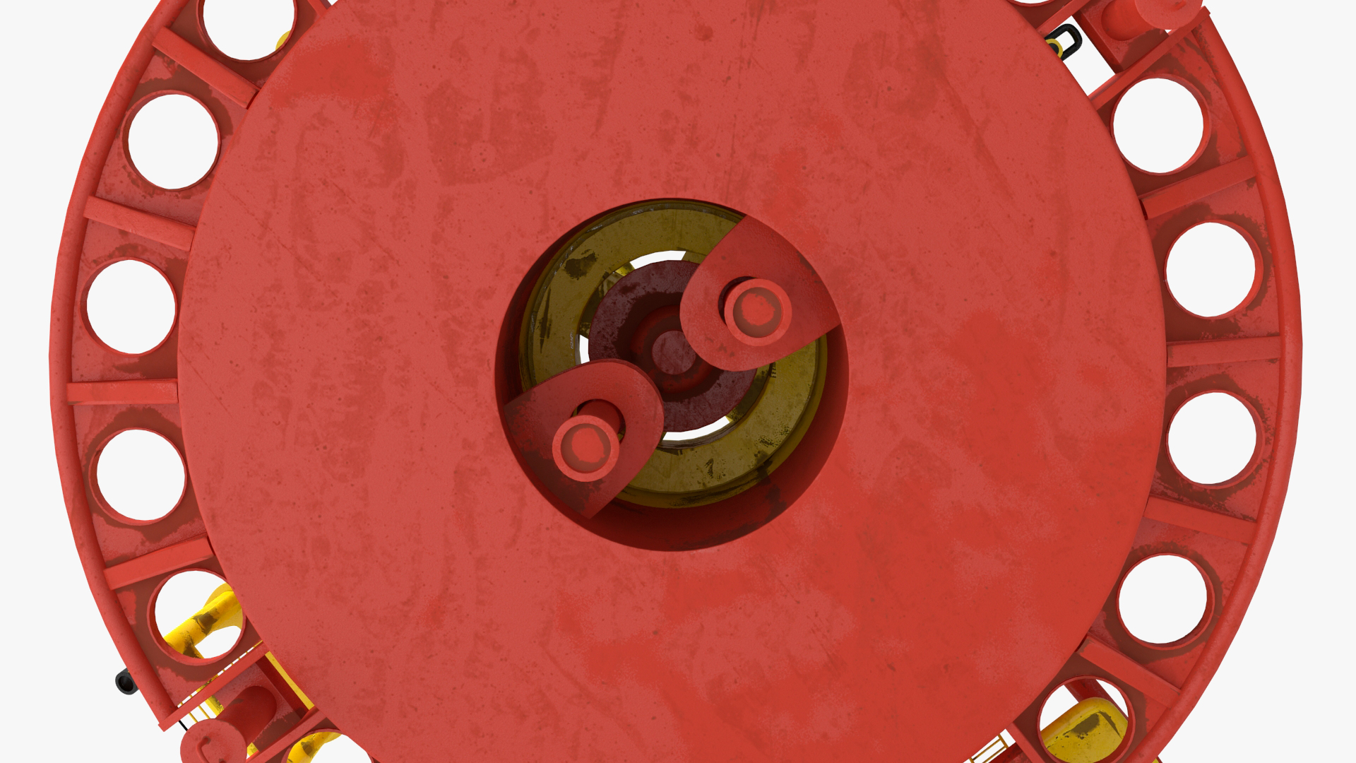 3D model Marine Steel Mooring Buoy