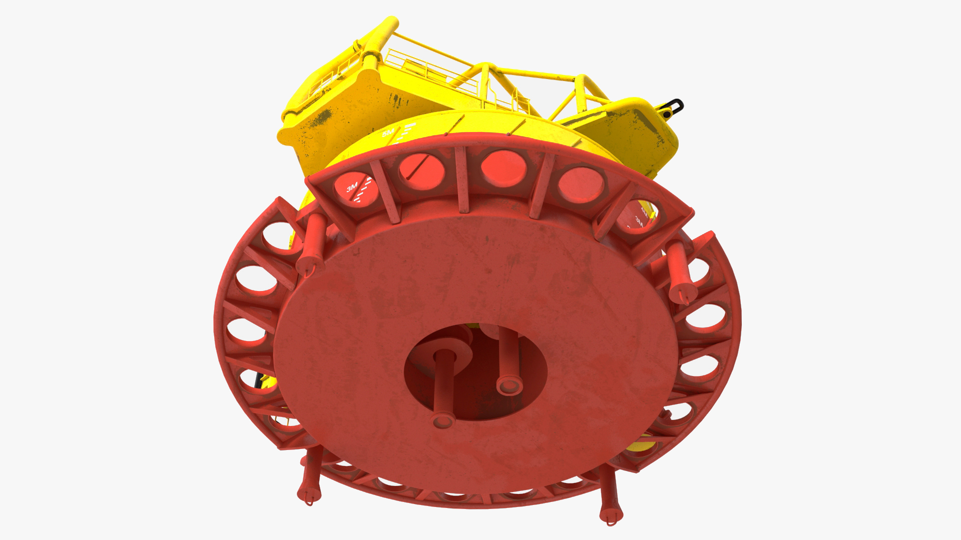 3D model Marine Steel Mooring Buoy