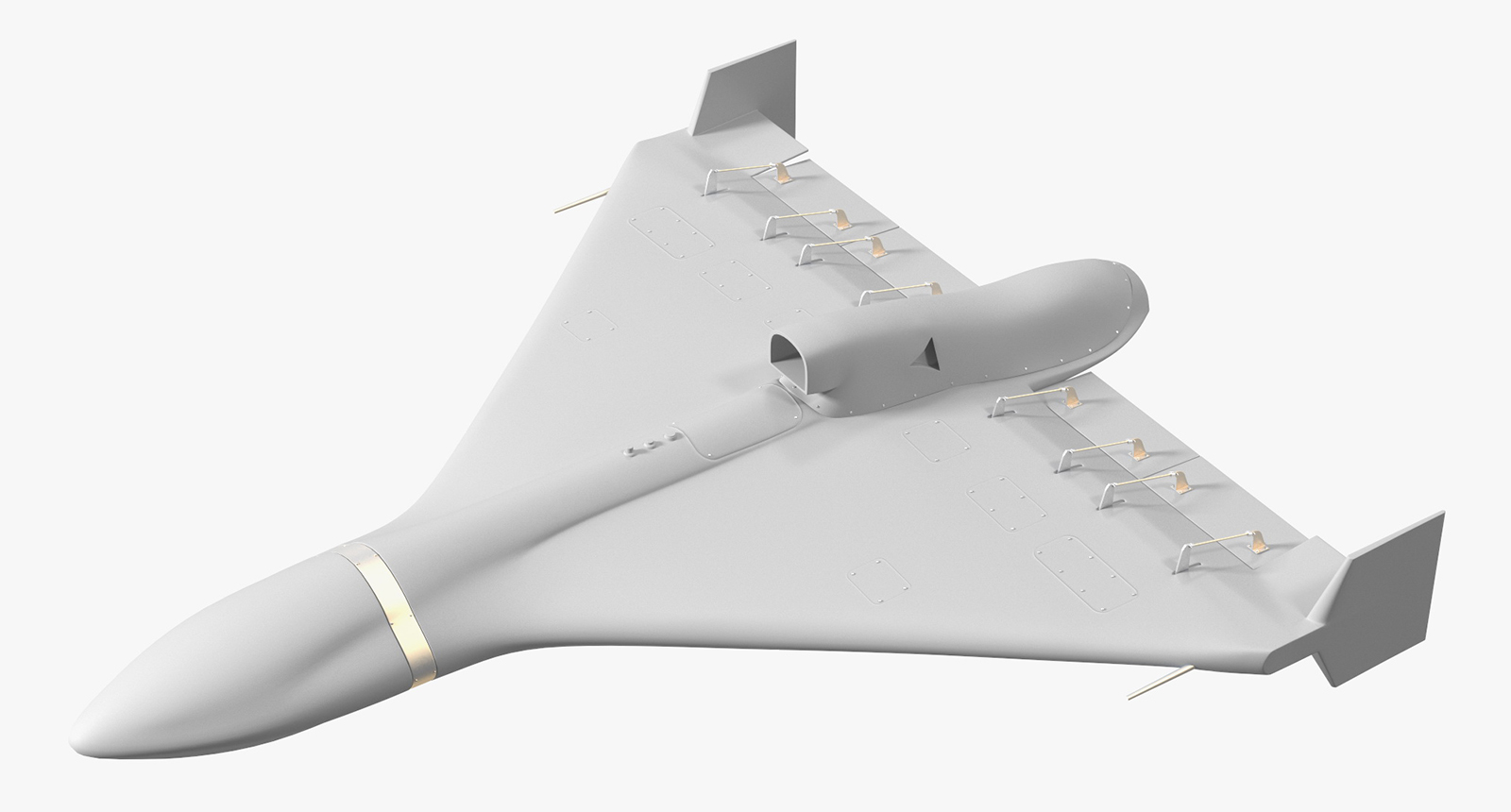 3D model Grey Kamikaze Drone Rigged for Maya