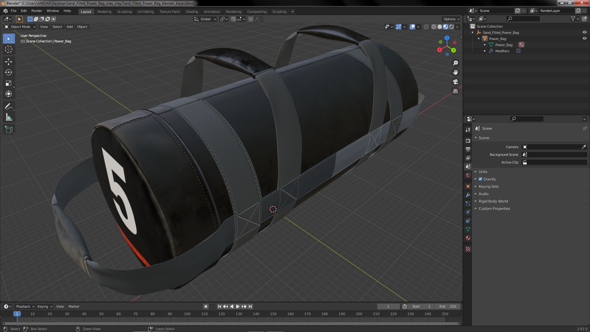 3D Sand Filled Power Bag