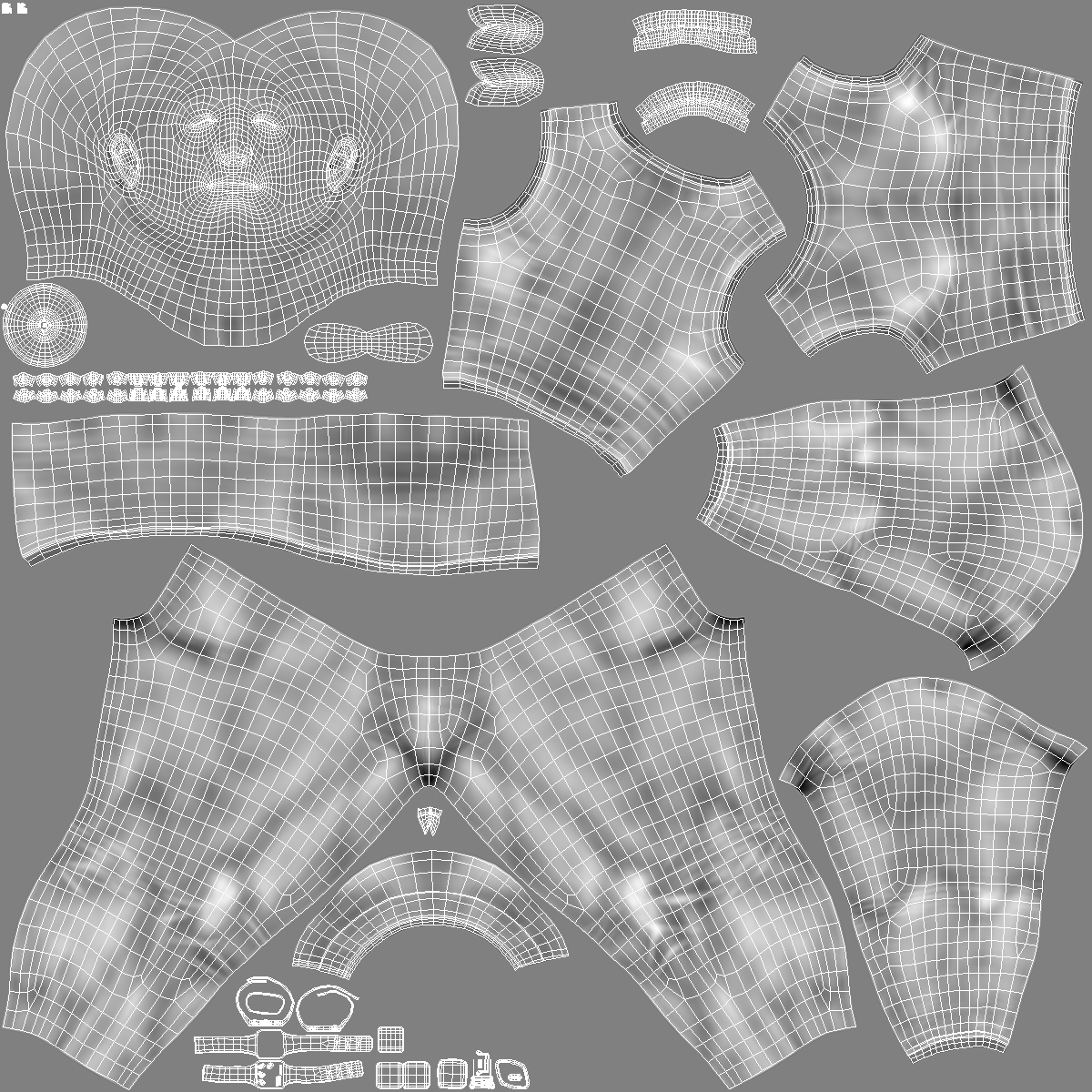 3D model Biathlete Fully Equipped USA Team Rigged