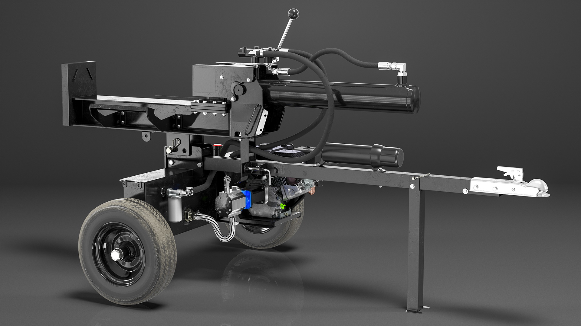 3D Hydraulic Lumberjack Log Splitter model