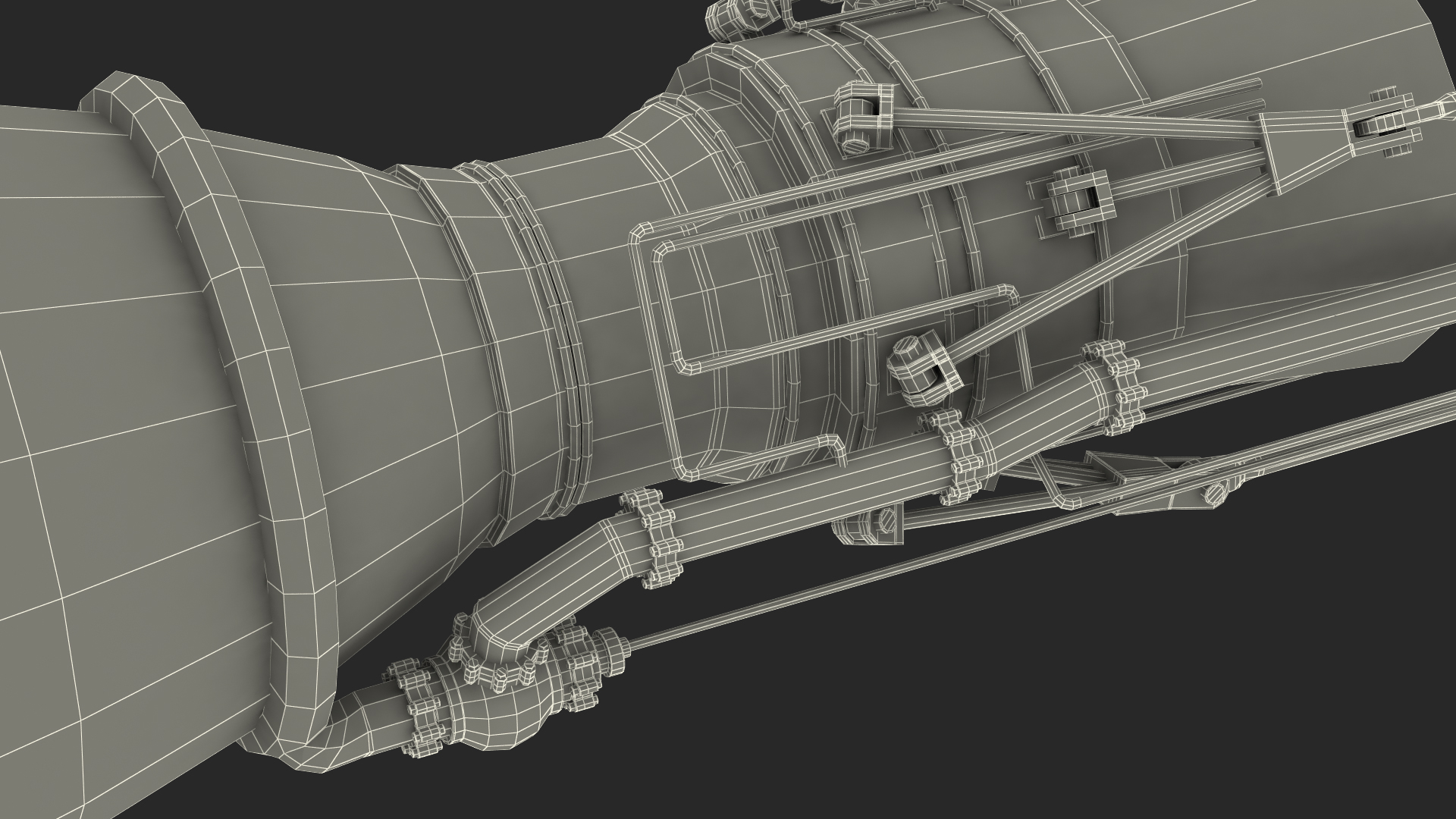 3D Rocket Engine model