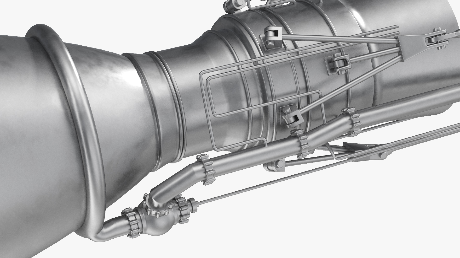 3D Rocket Engine model