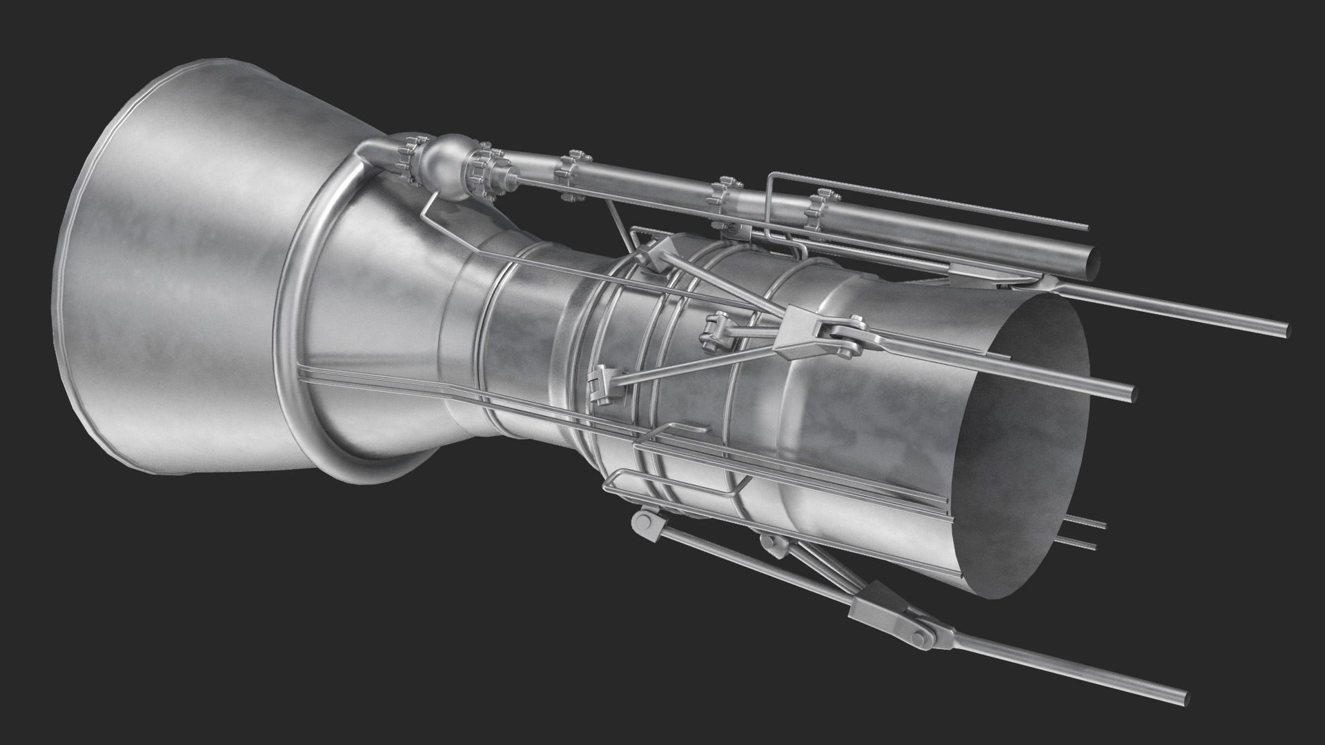3D Rocket Engine model