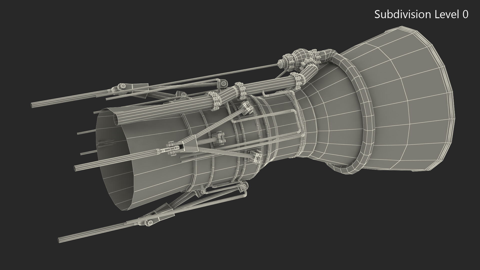 3D Rocket Engine model