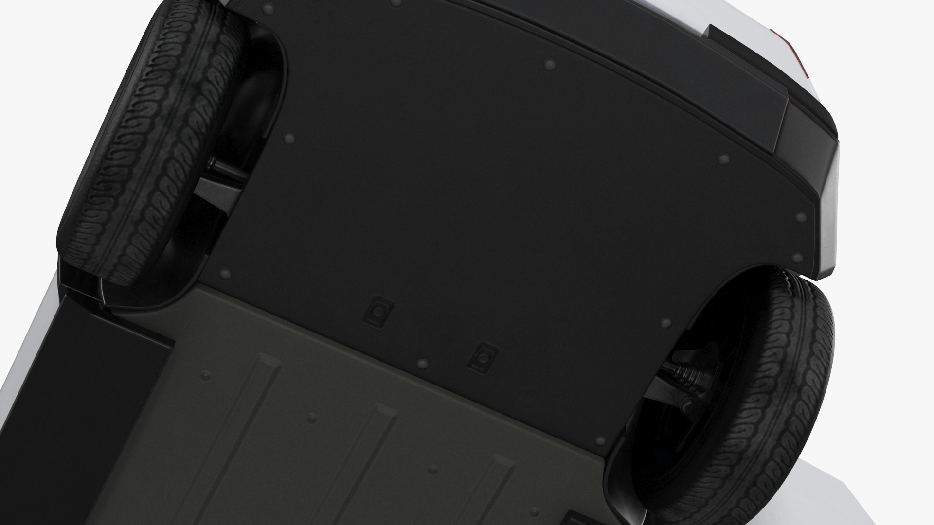 Minibus Electric White Rigged 3D model