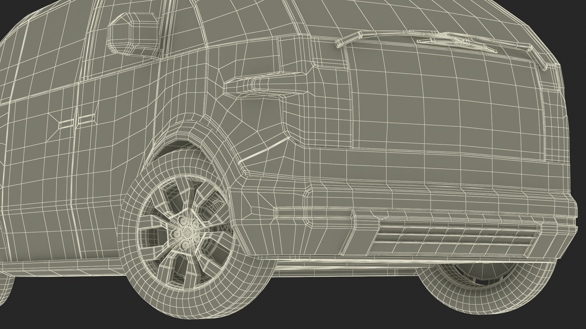Minibus Electric White Rigged 3D model