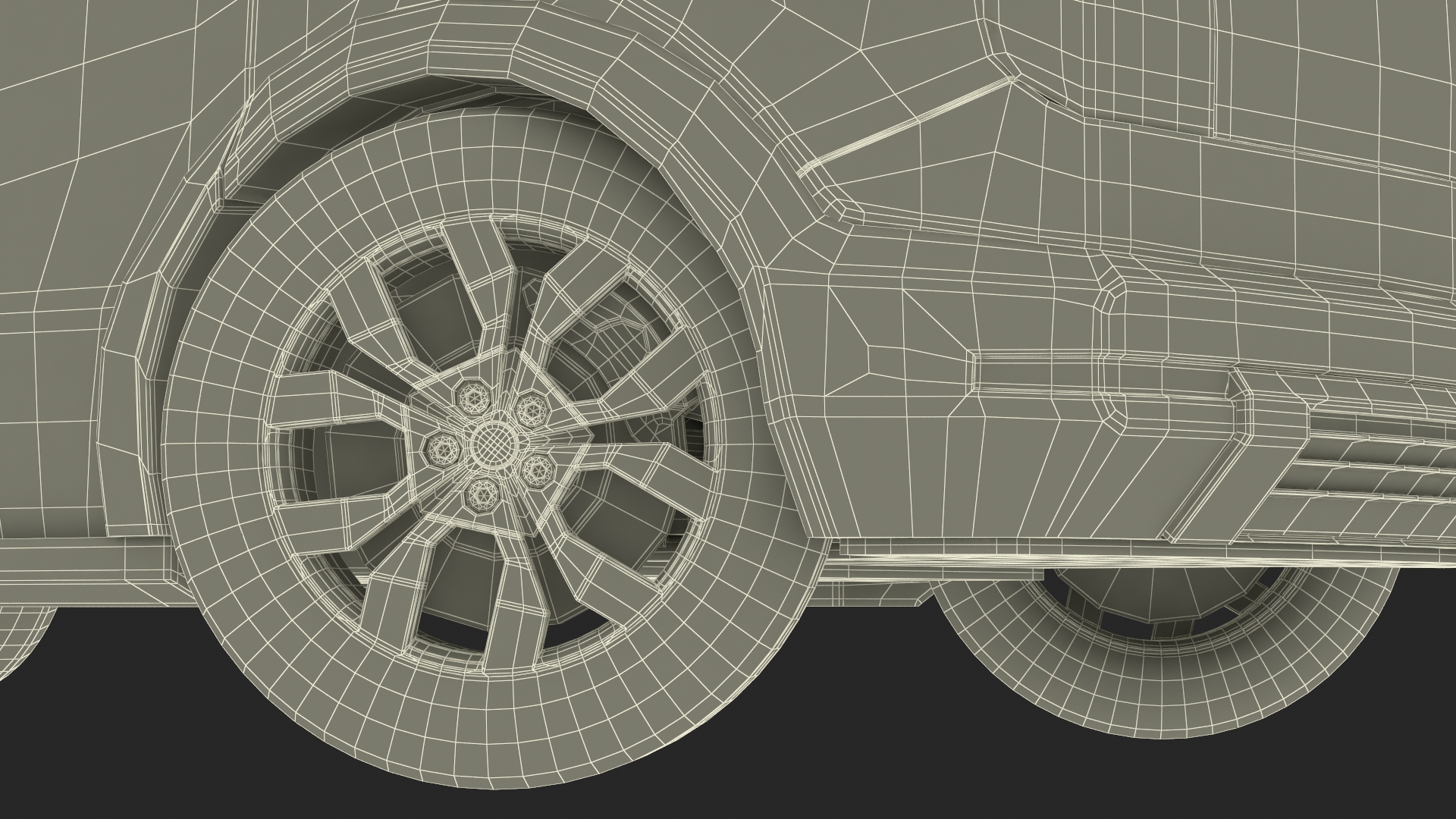Minibus Electric White Rigged 3D model