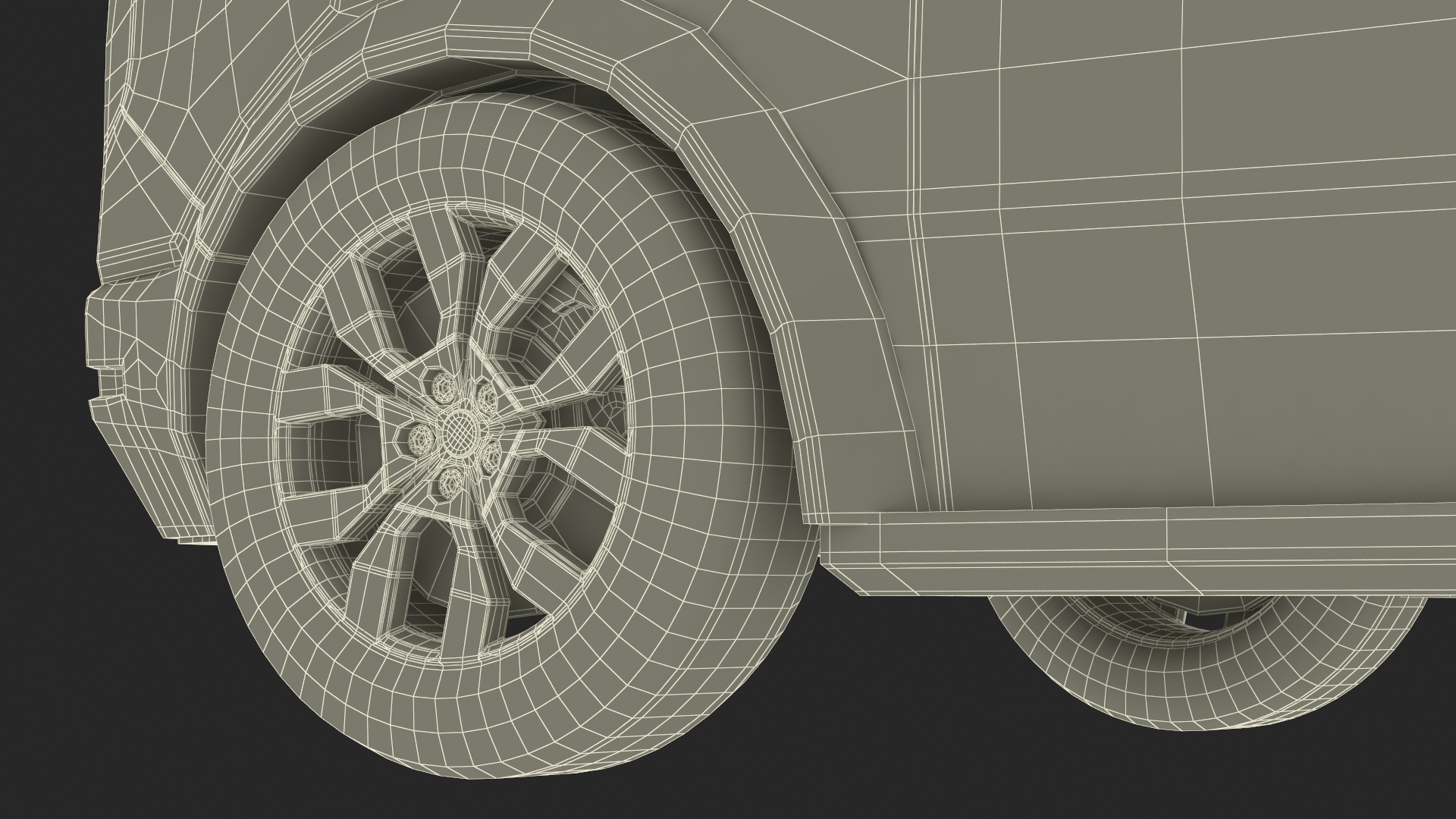Minibus Electric White Rigged 3D model