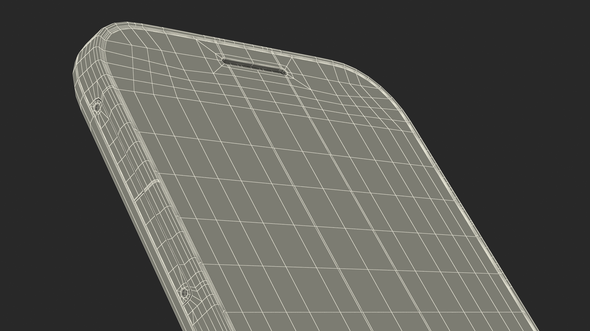 3D model Smartphone BlackBerry Classic Black