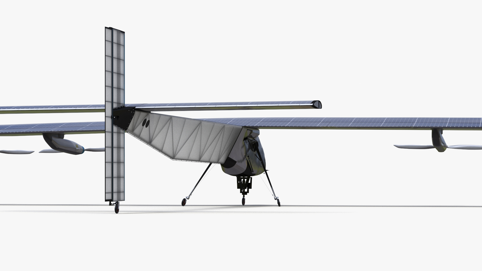 3D model Solar Cargo Airplane Blue