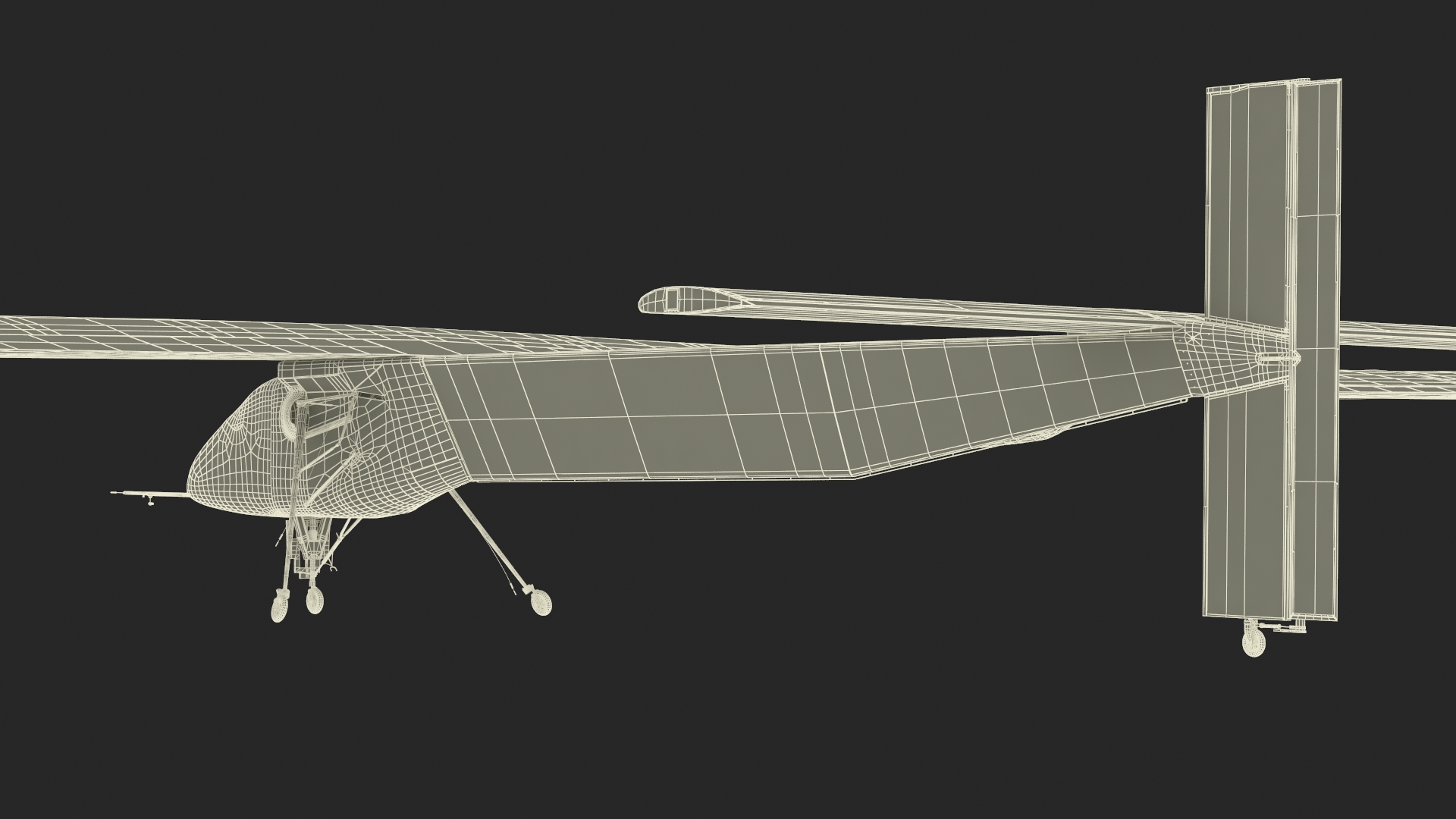 3D model Solar Cargo Airplane Blue