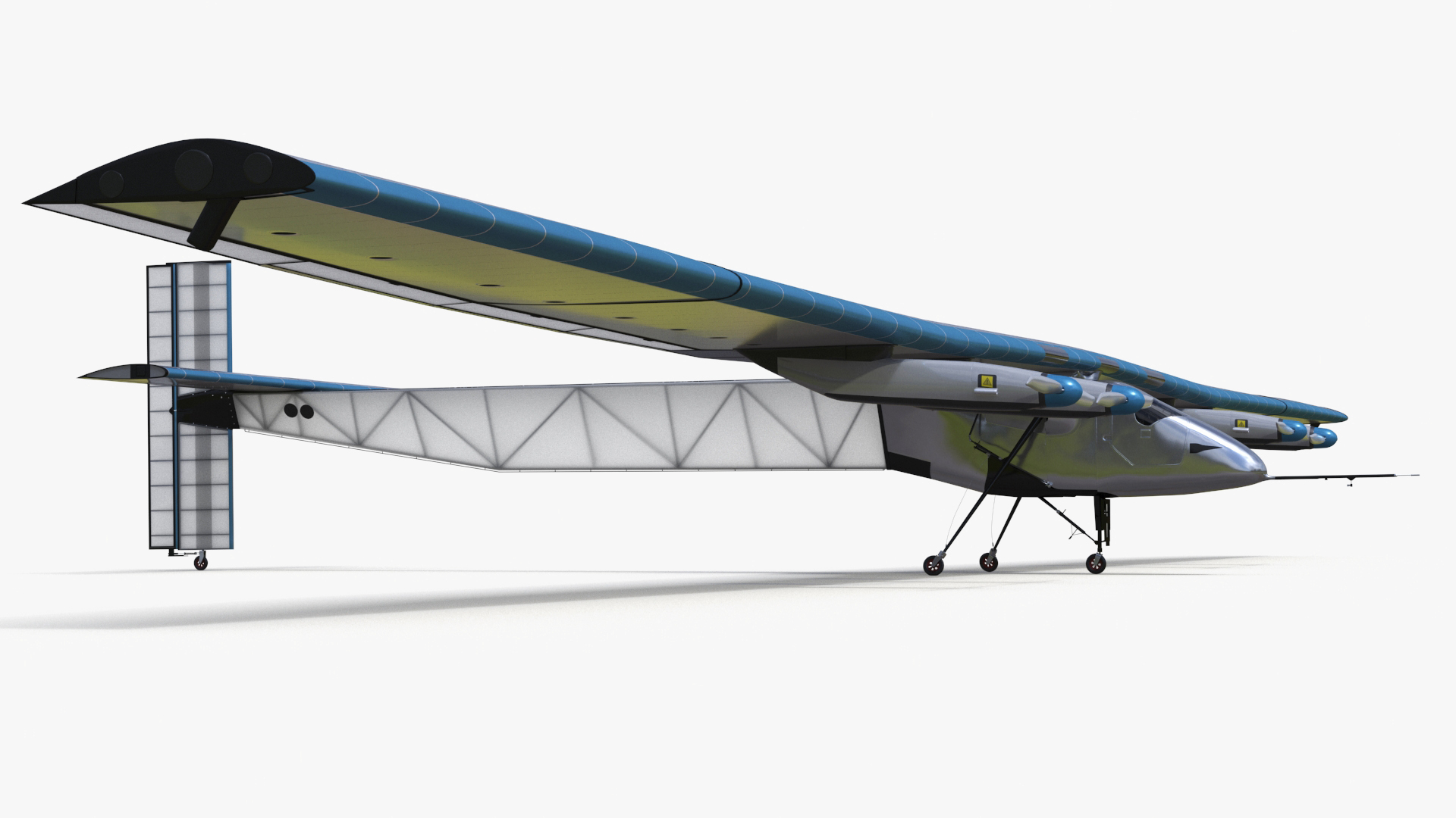 3D model Solar Cargo Airplane Blue