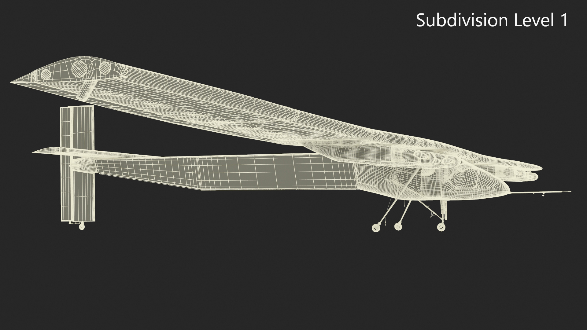 3D model Solar Cargo Airplane Blue