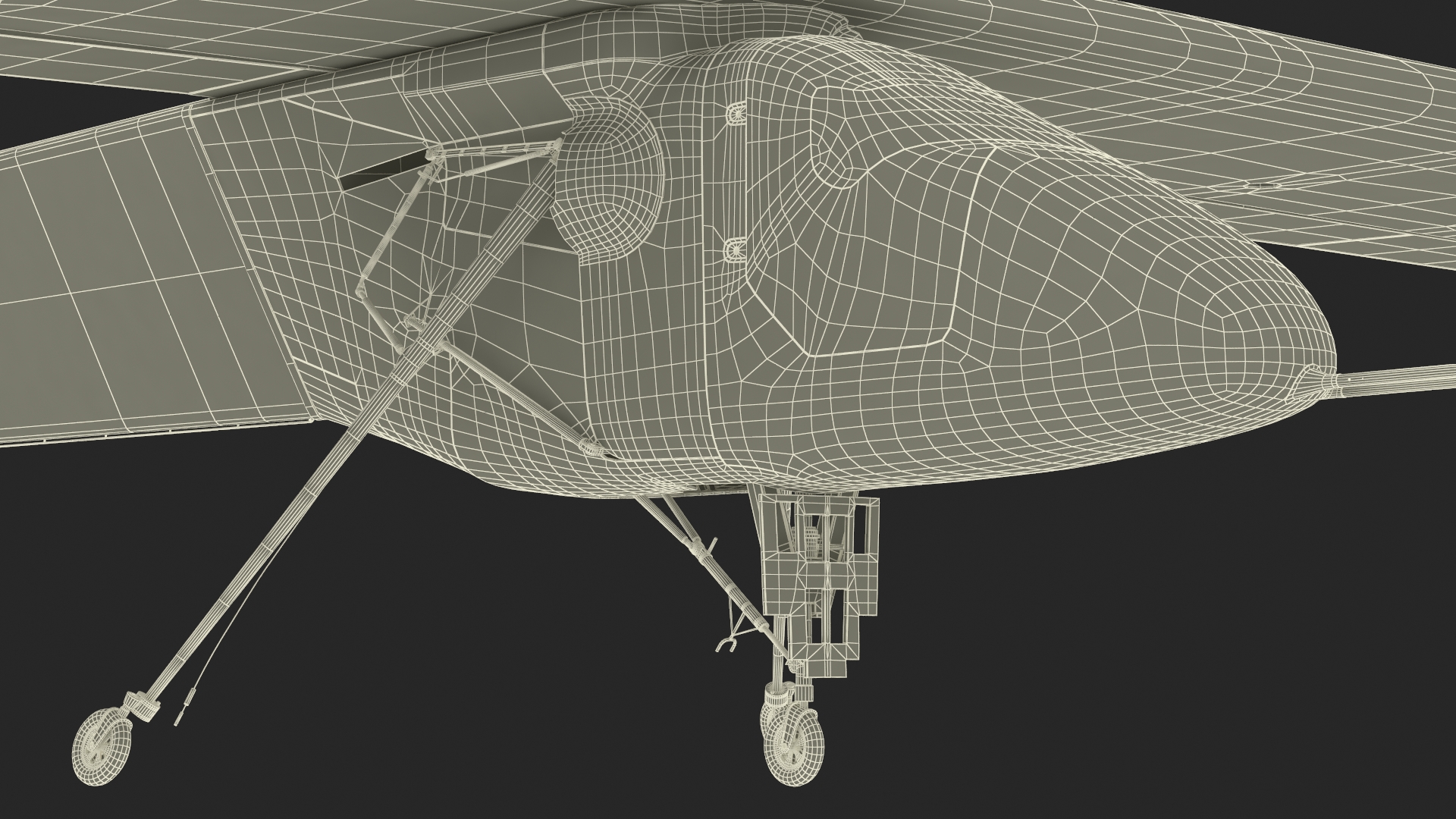 3D model Solar Cargo Airplane Blue