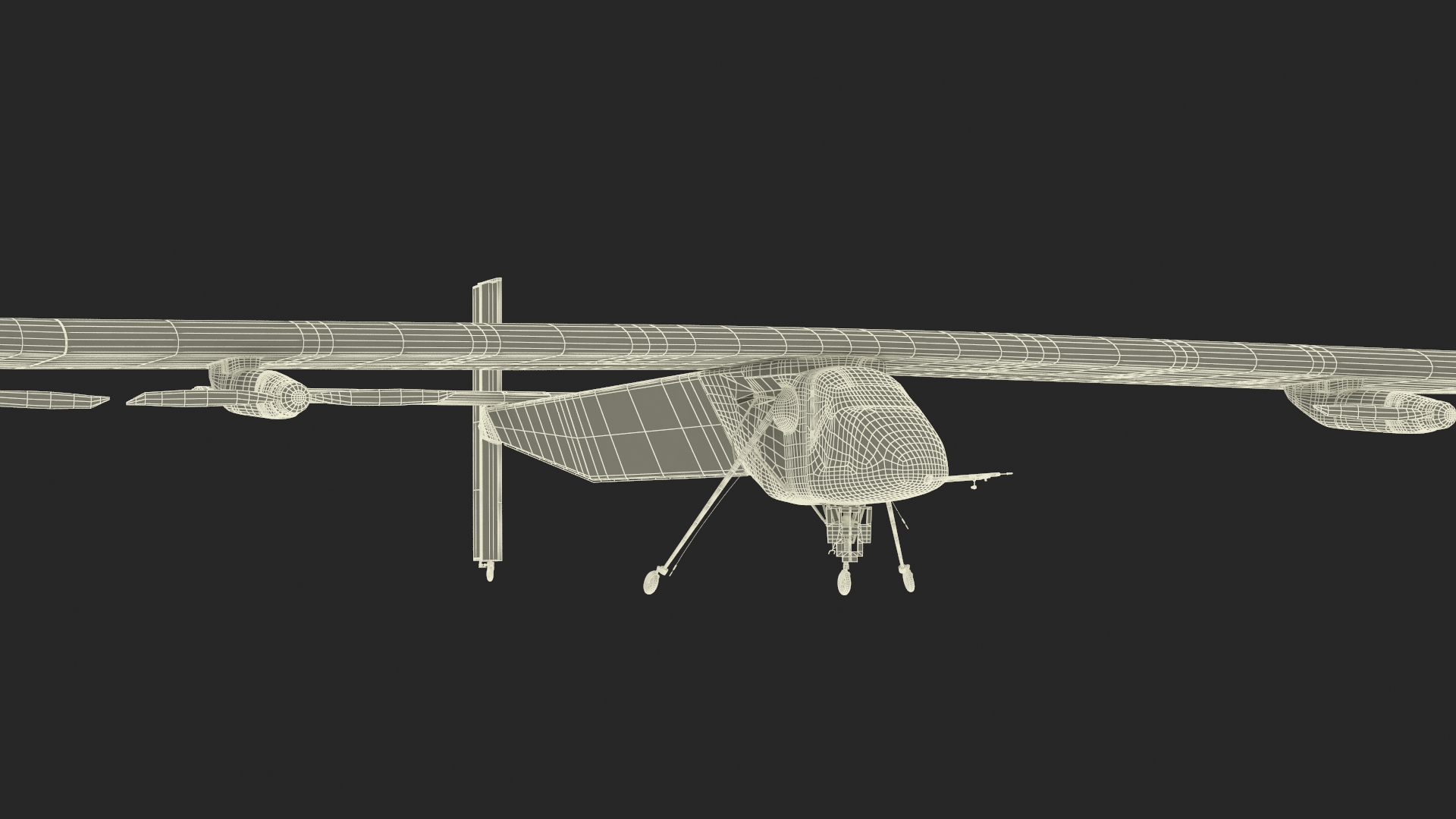 3D model Solar Cargo Airplane Blue