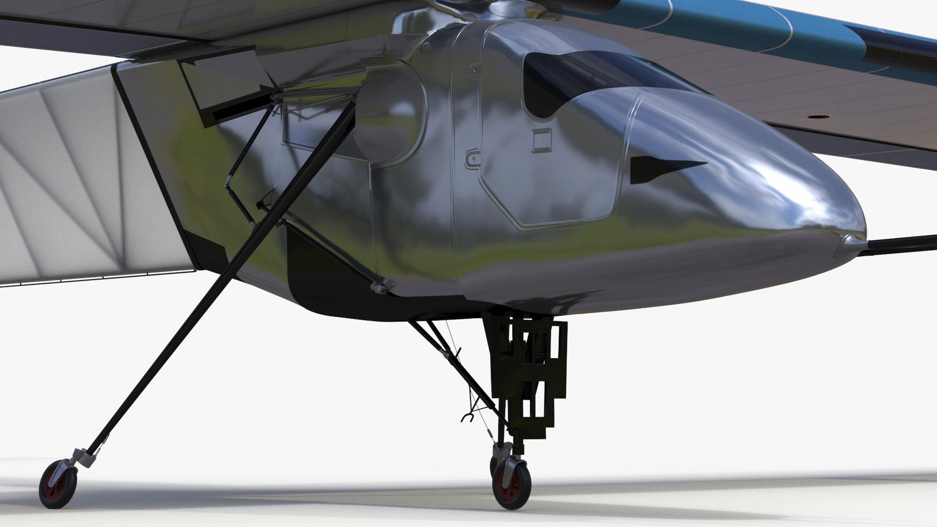 3D model Solar Cargo Airplane Blue
