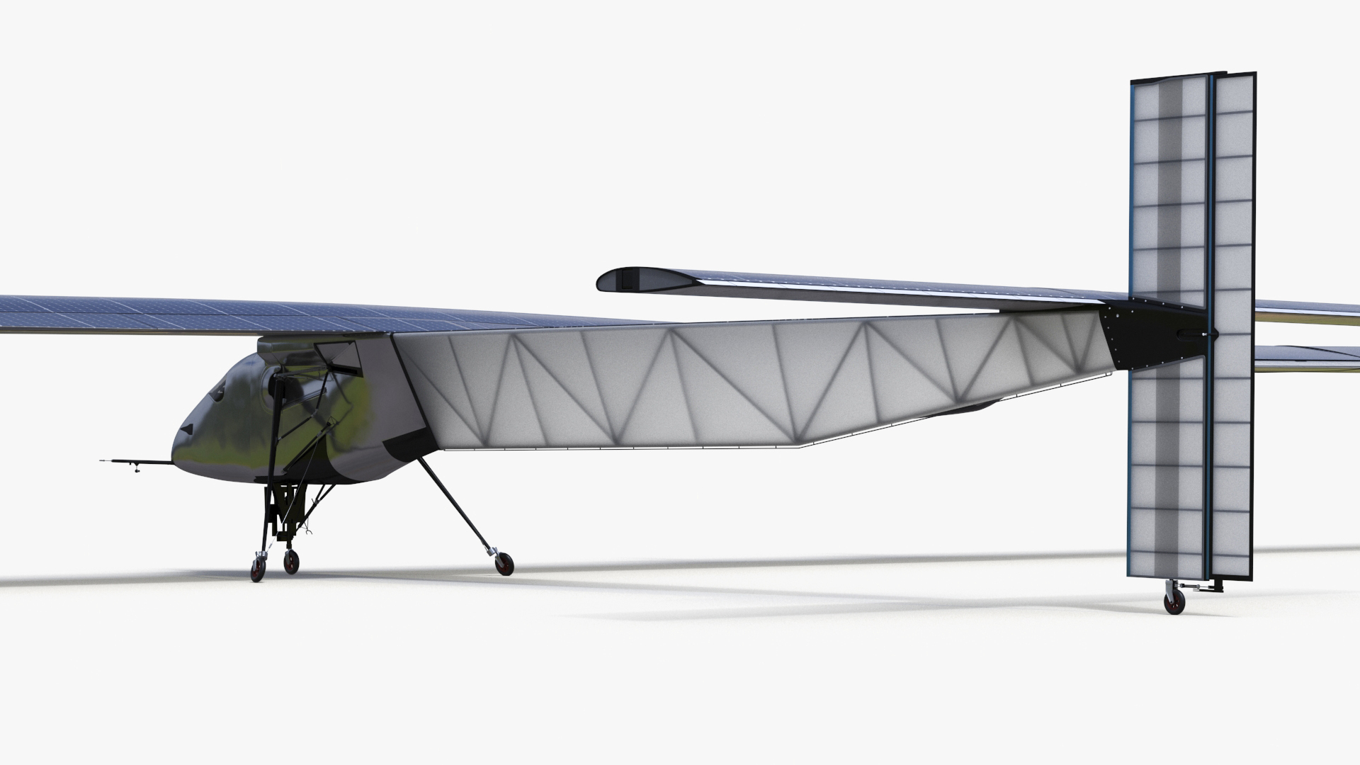 3D model Solar Cargo Airplane Blue