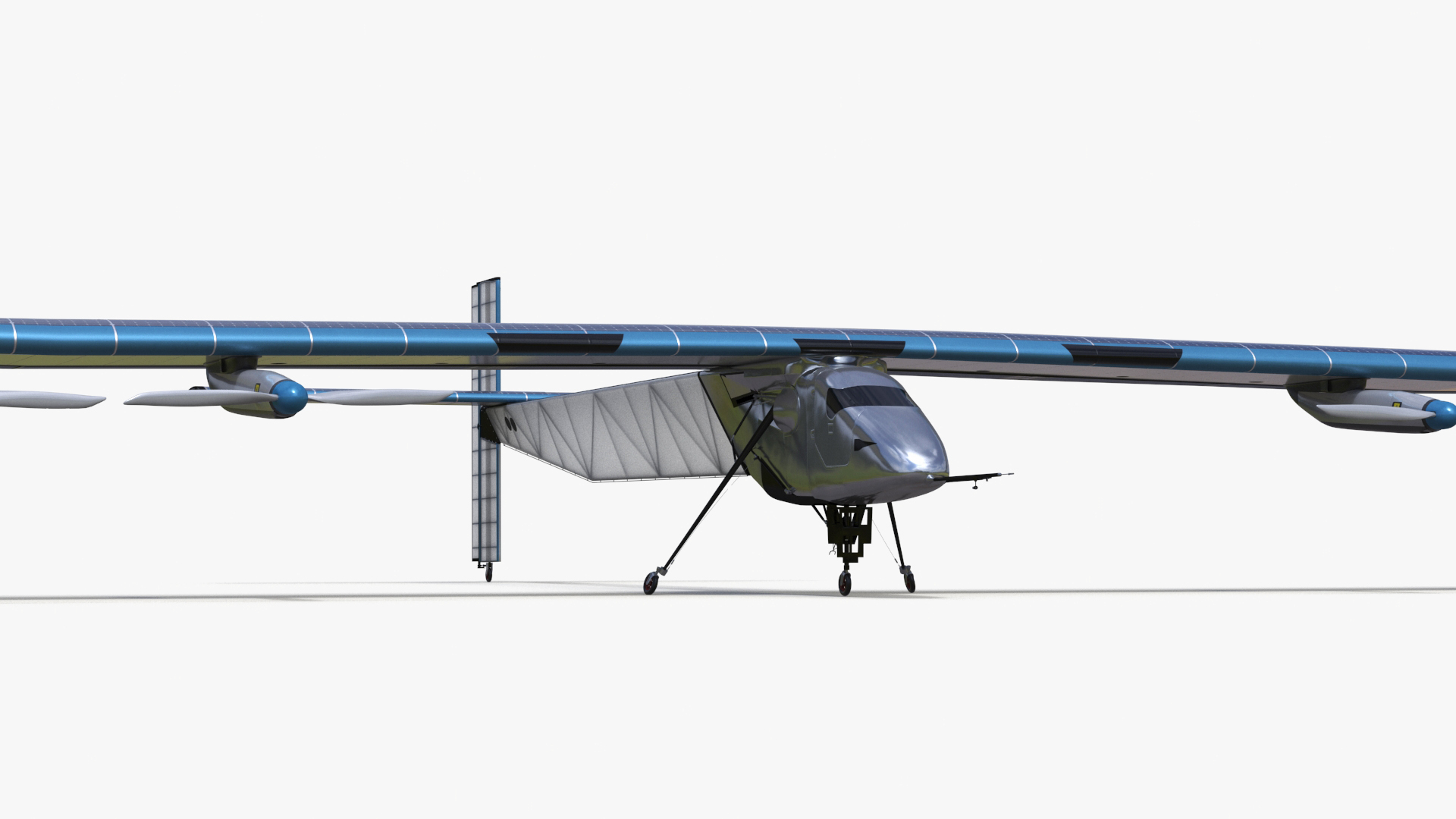 3D model Solar Cargo Airplane Blue