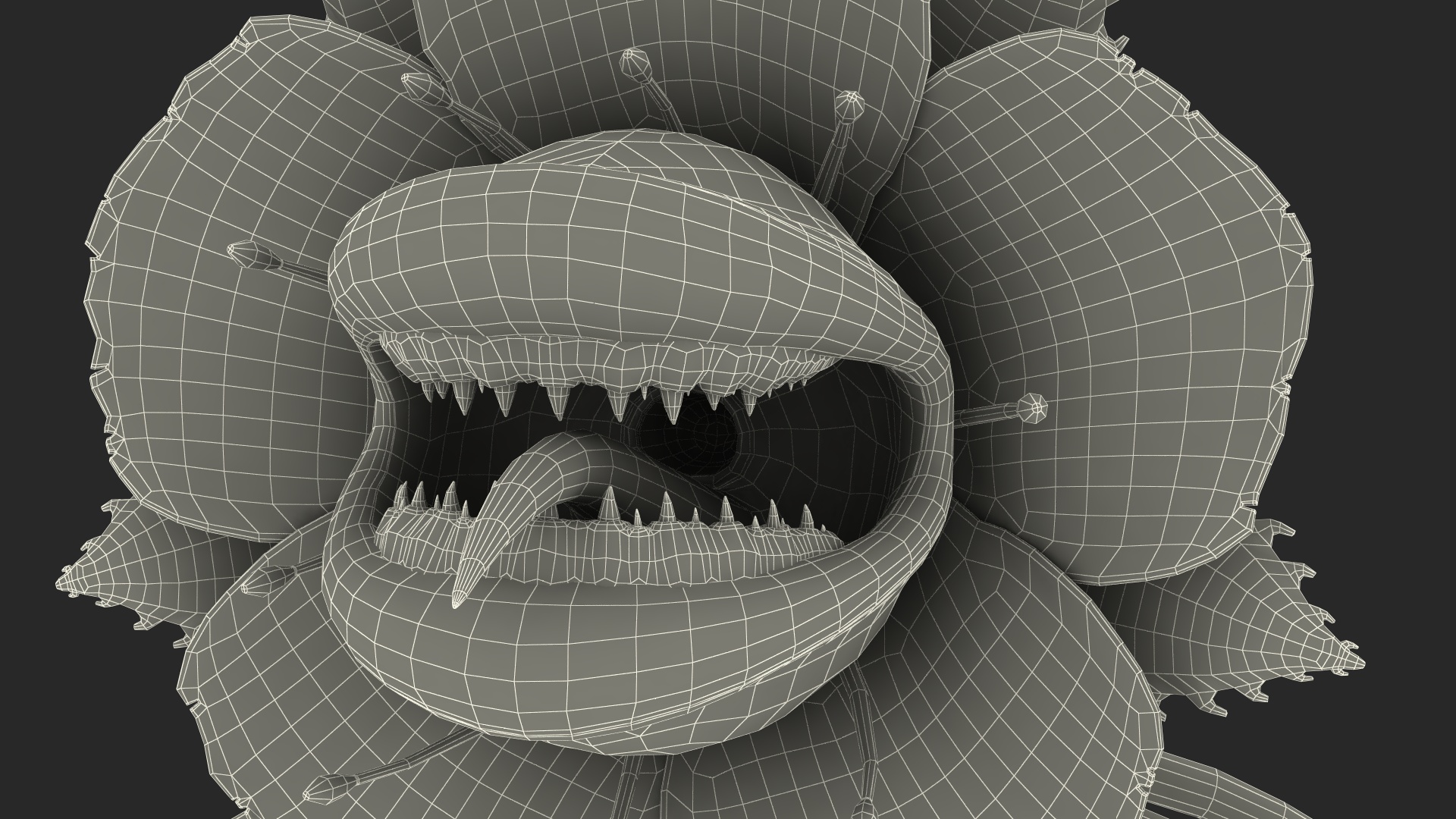 3D model Halloween Monster Plant Rigged