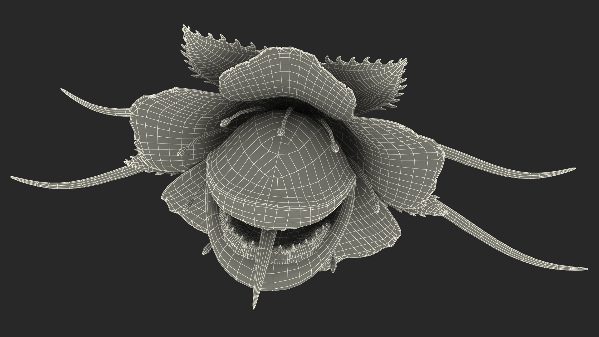 3D model Halloween Monster Plant Rigged