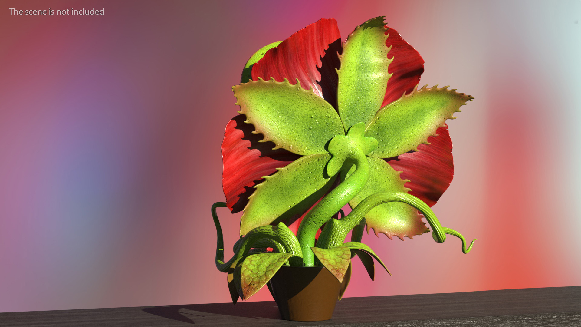 3D model Halloween Monster Plant Rigged