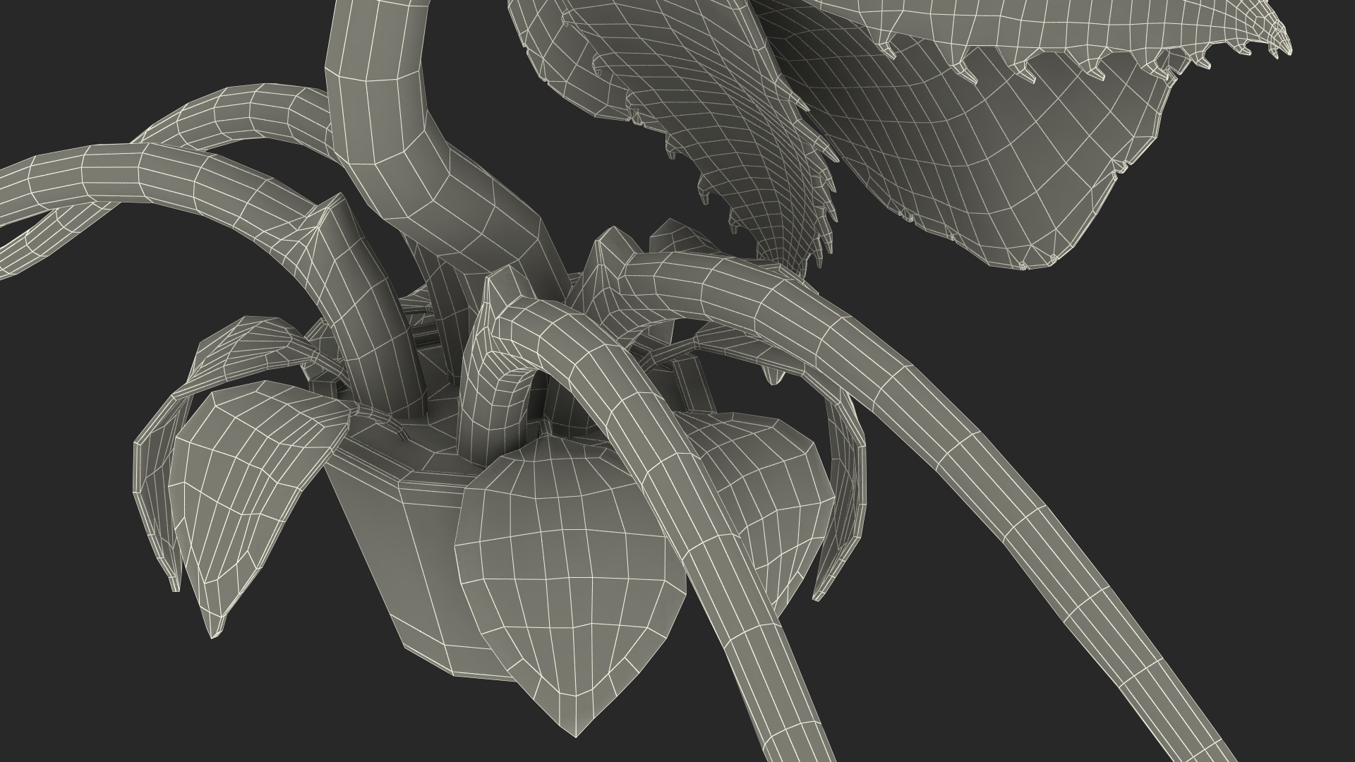 3D model Halloween Monster Plant Rigged
