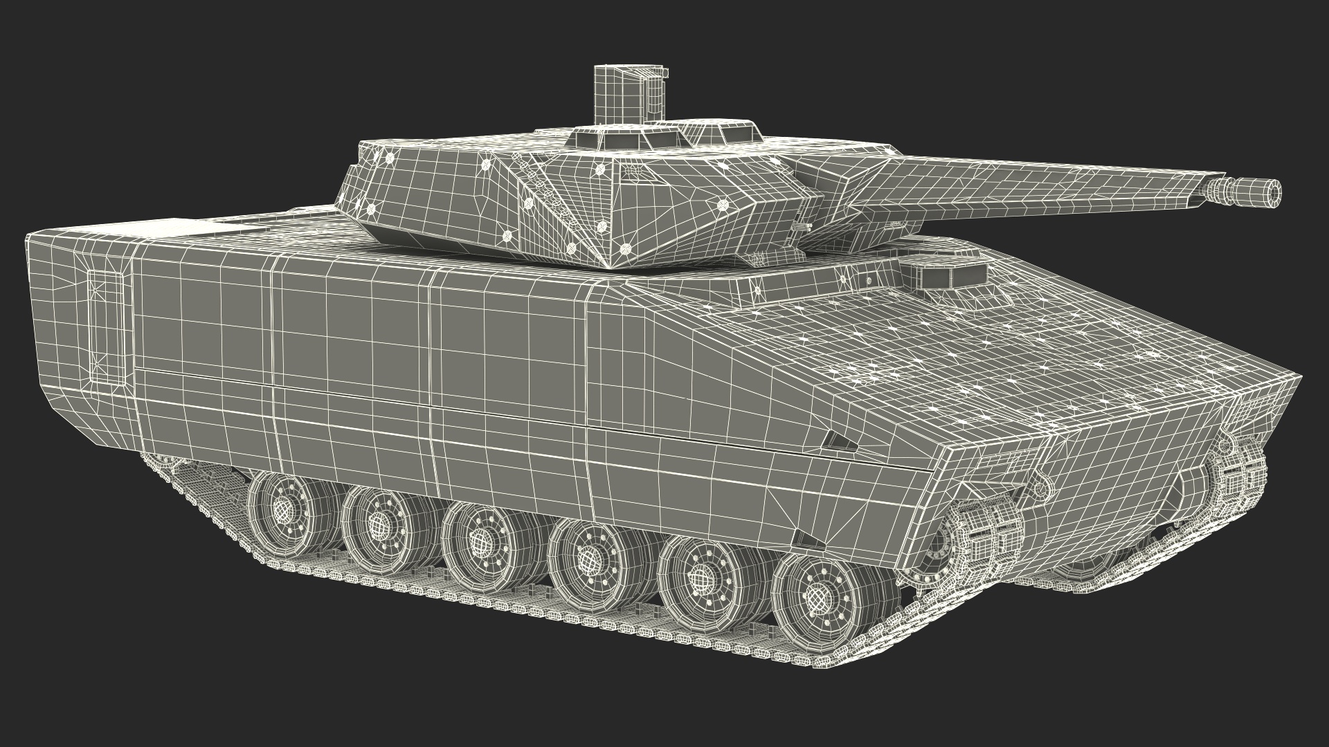 3D model New Generation Tracked Infantry Fighting Vehicle Rigged