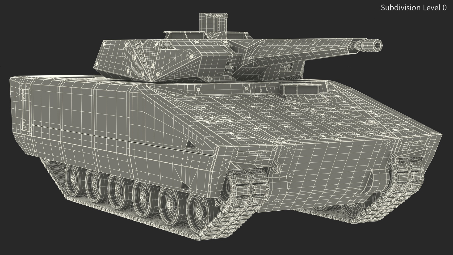 3D model New Generation Tracked Infantry Fighting Vehicle Rigged