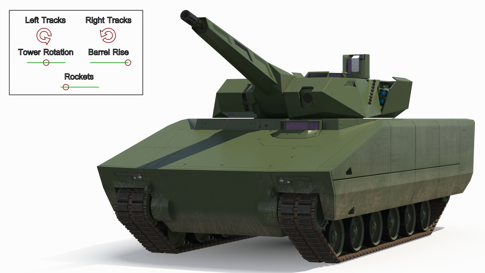 3D model New Generation Tracked Infantry Fighting Vehicle Rigged