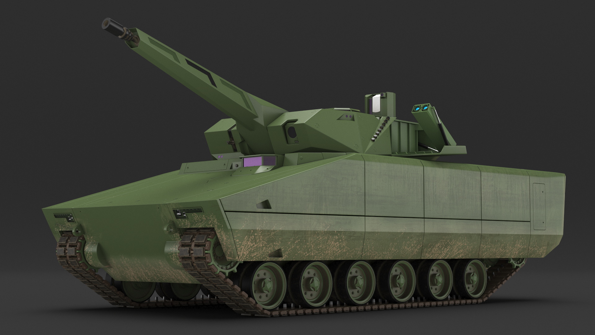 3D model New Generation Tracked Infantry Fighting Vehicle Rigged