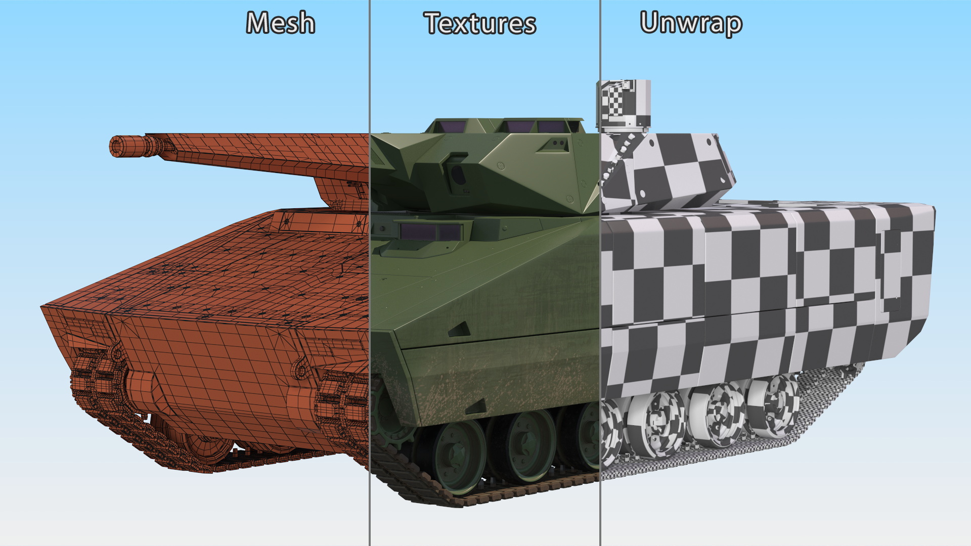 3D model New Generation Tracked Infantry Fighting Vehicle Rigged