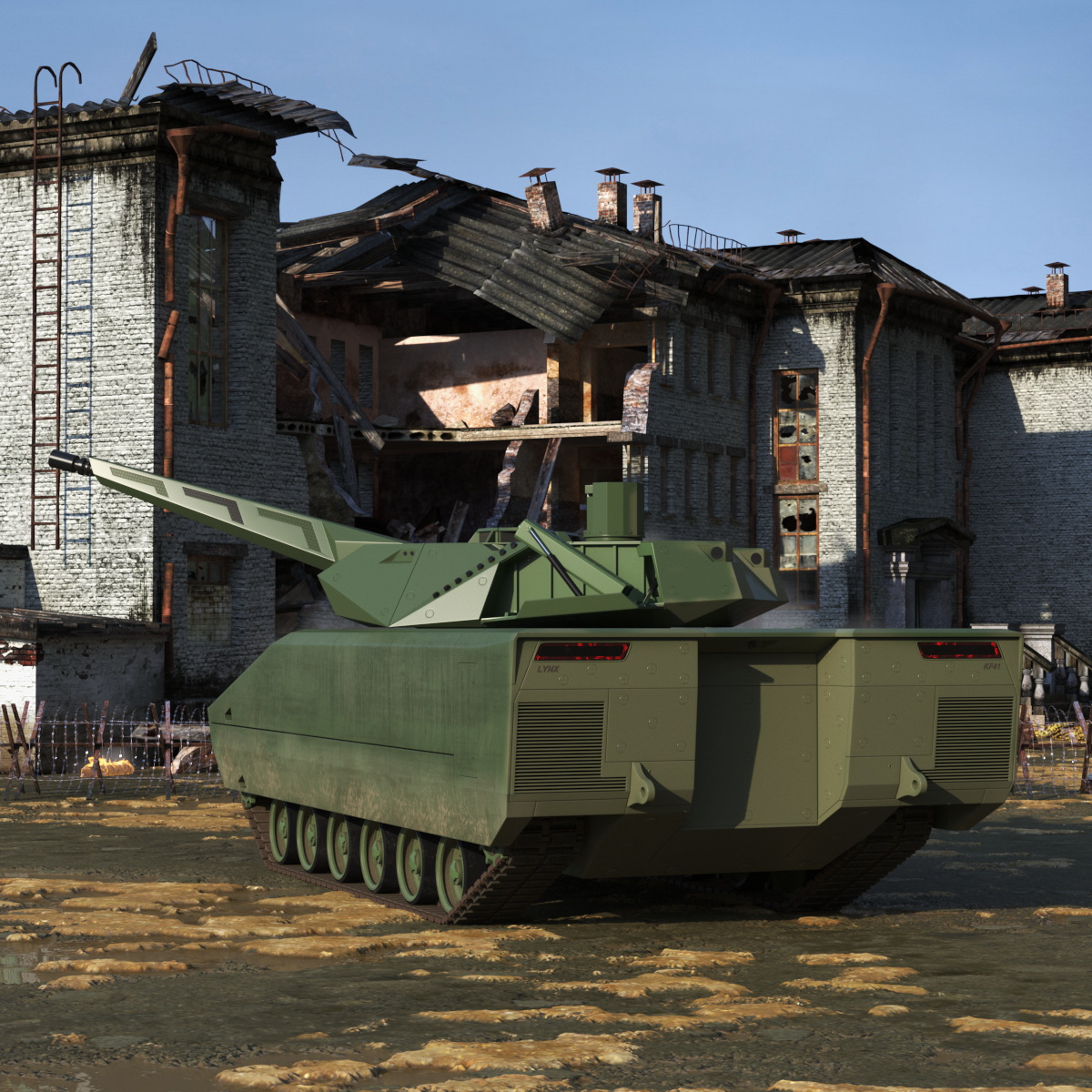 3D model New Generation Tracked Infantry Fighting Vehicle Rigged