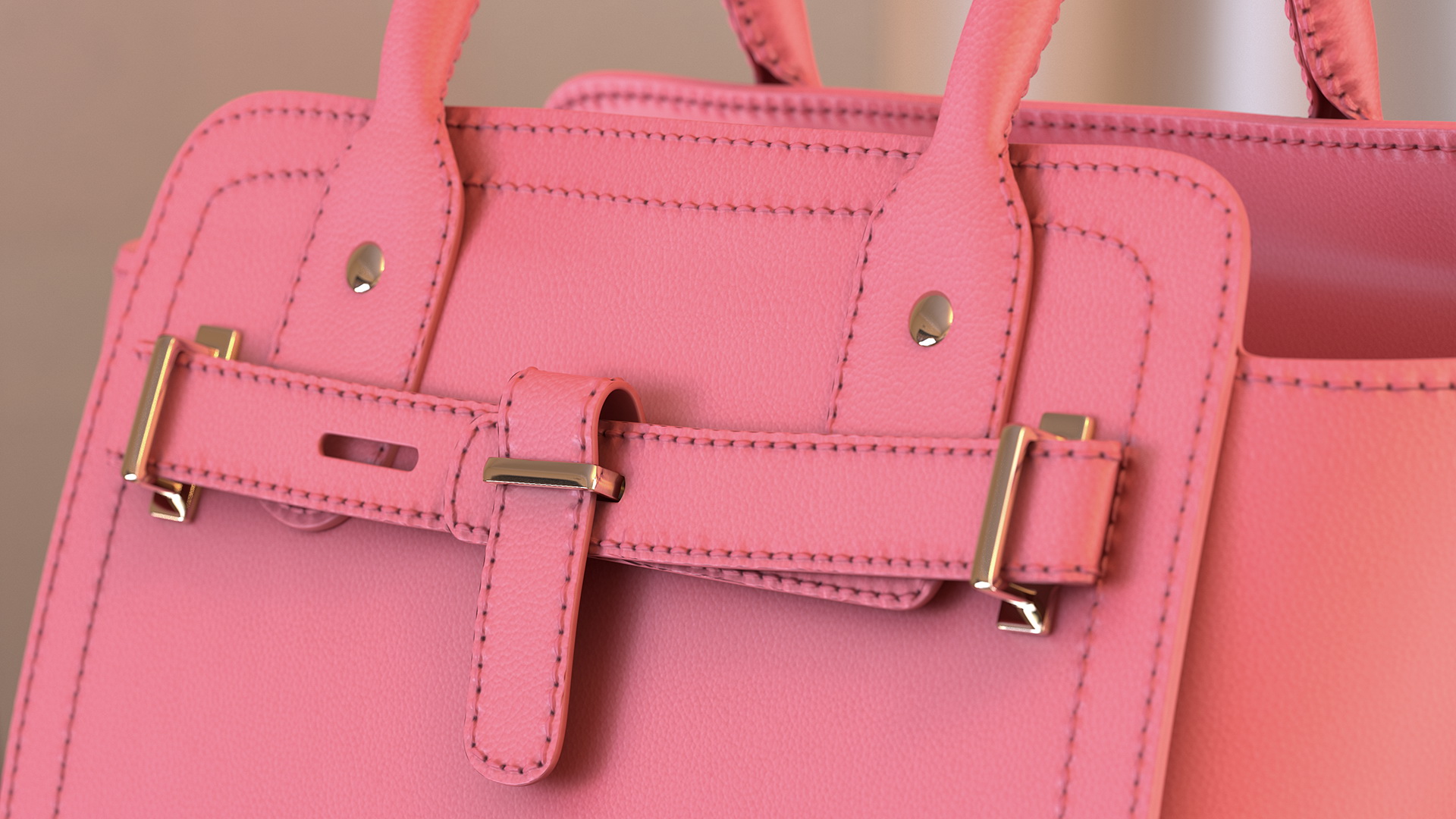 Women Handag Pink 3D