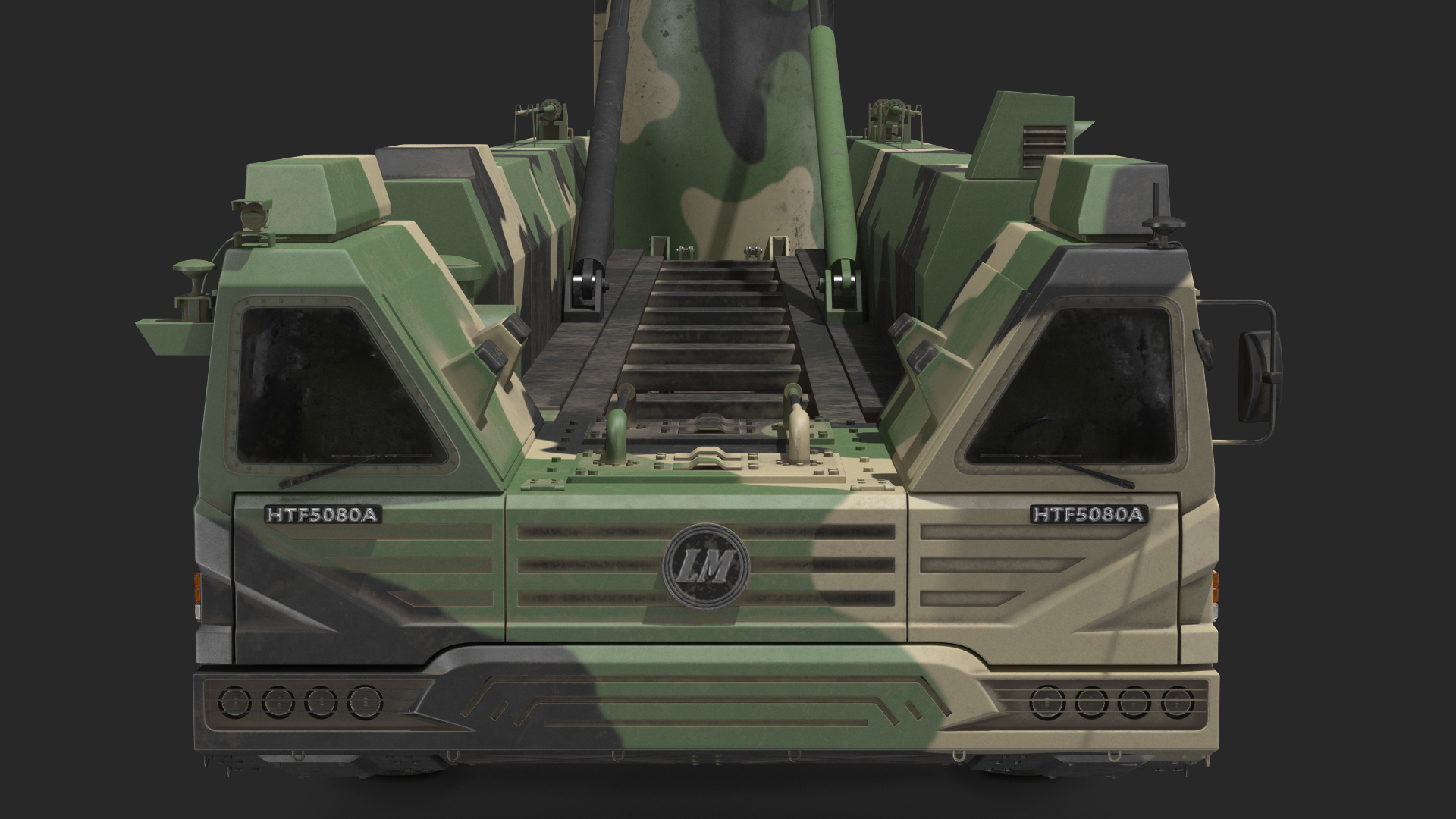 ICBM Launch Vehicle Generic Rigged 3D model