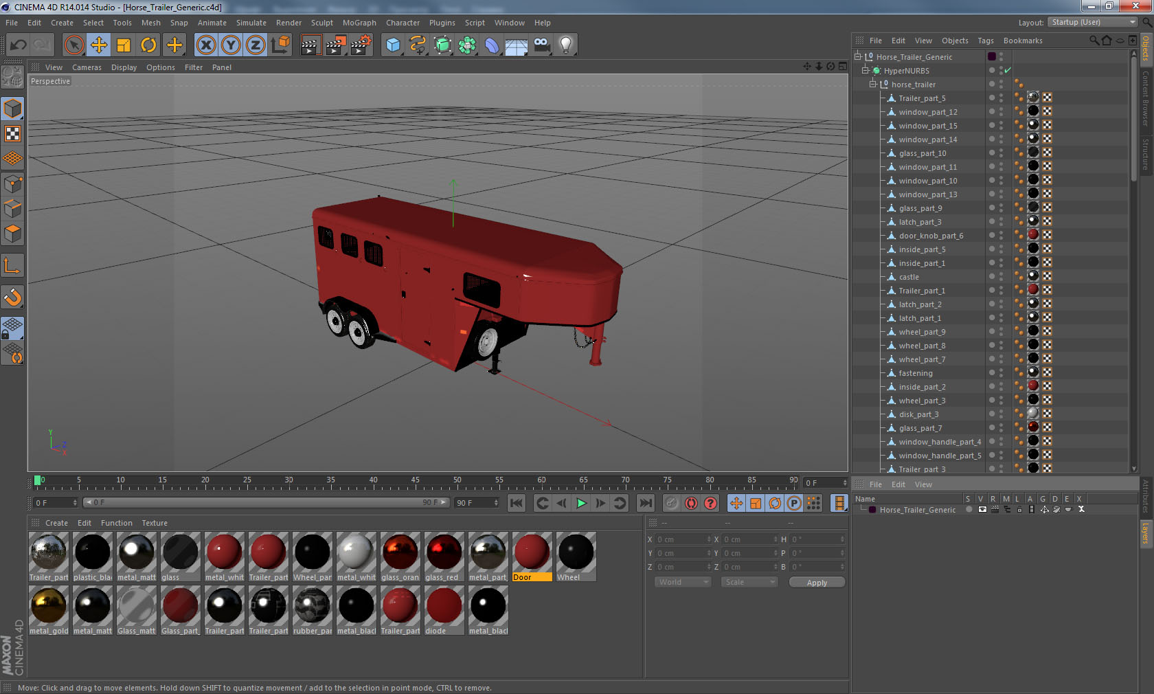 3D Horse Trailer Generic