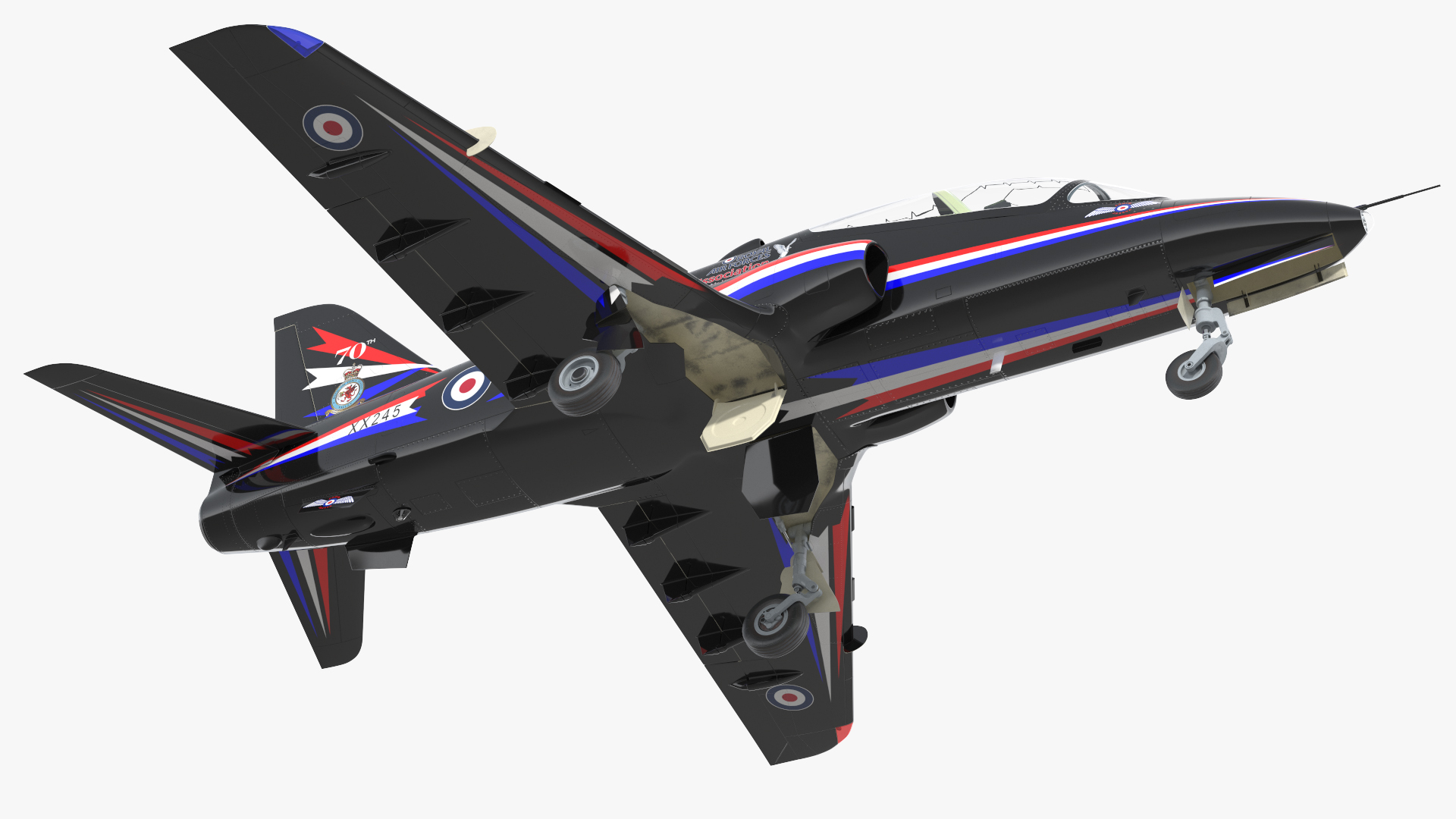Royal Air Force BAE Hawk T1 Jet - Simplified
